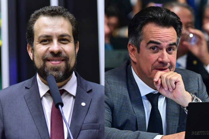 O deputado Guilherme Boulos (esq.) relembrou a suposta participação de Ciro Nogueira (dir.) em um esquema de propina investigado pela PF; o inquérito foi arquivado pelo STF - (crédito: Zeca Ribeiro/Câmara e Andressa Anholete/Senado) O deputado Guilherme Boulos (esq.) relembrou a suposta participação de Ciro Nogueira (dir.) em um esquema de propina investigado pela PF; o inquérito foi arquivado pelo STF - (crédito: Zeca Ribeiro/Câmara e Andressa Anholete/Senado)