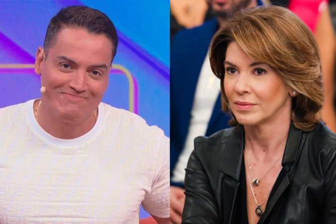 Leo Dias e Daniela Beyruti - (crédito: Reprodução/SBT) Leo Dias e Daniela Beyruti - (crédito: Reprodução/SBT)