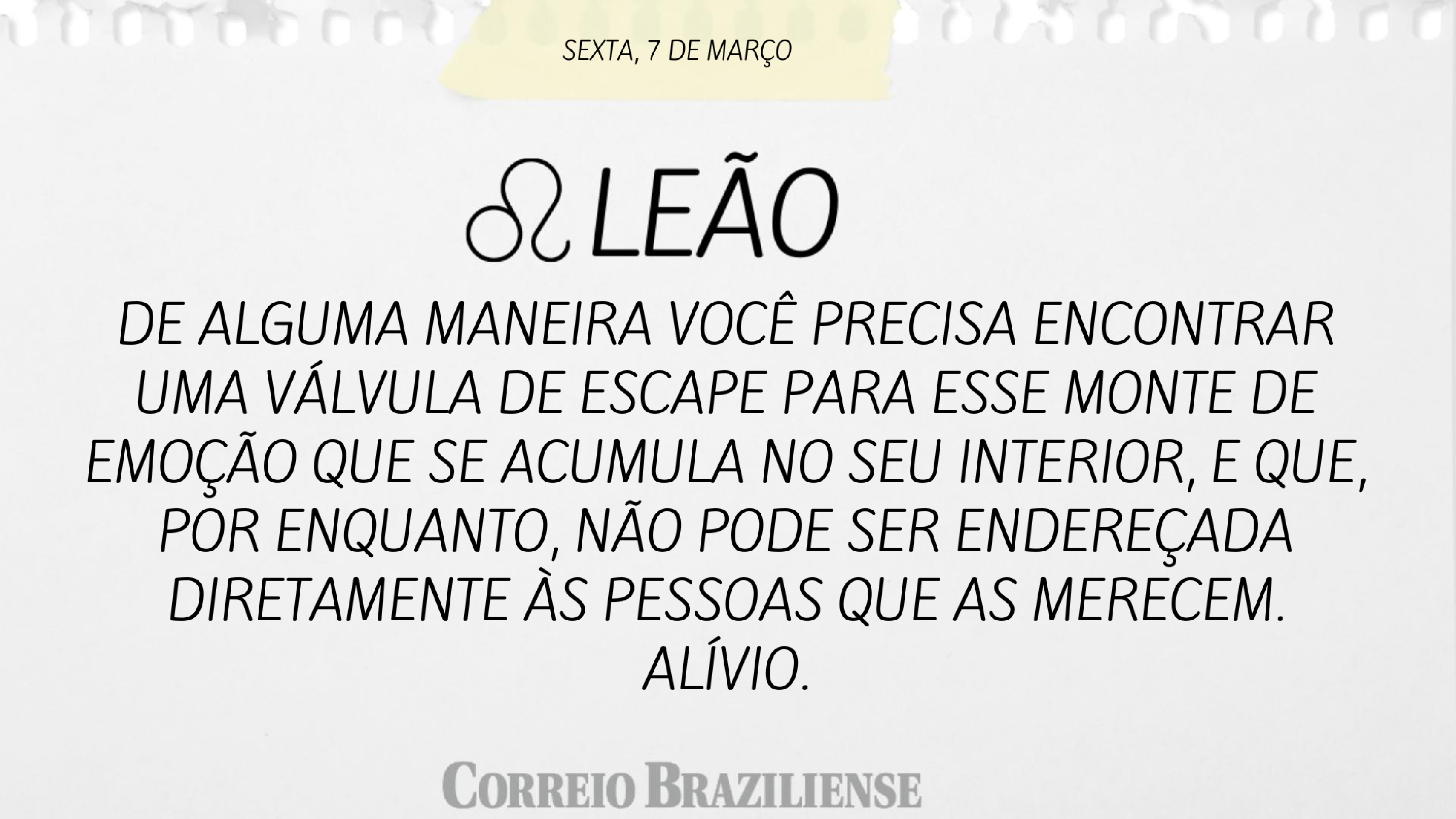 LEÃO | 7 DE MARÇO