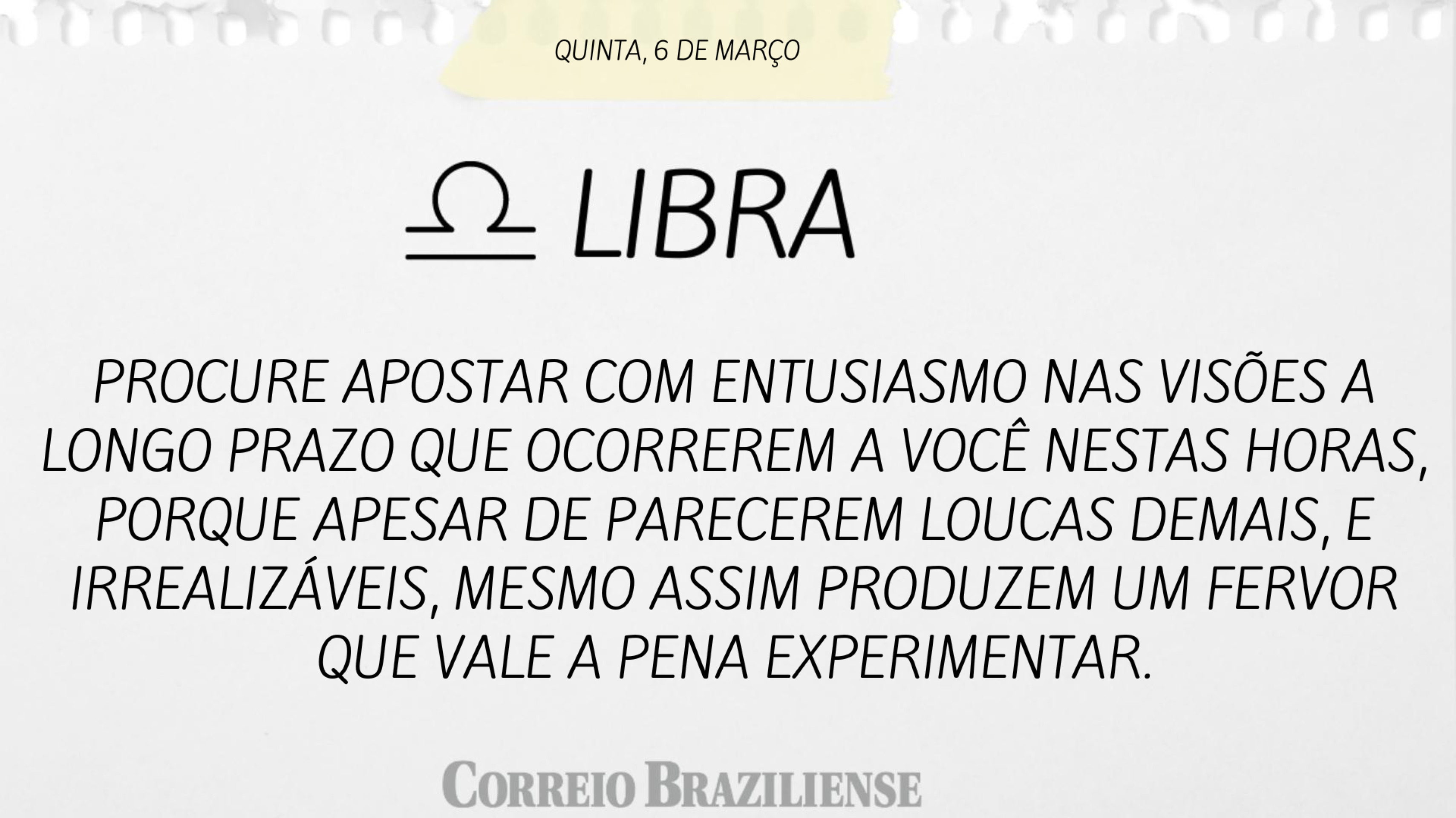 LIBRA | 6 DE MARÇO