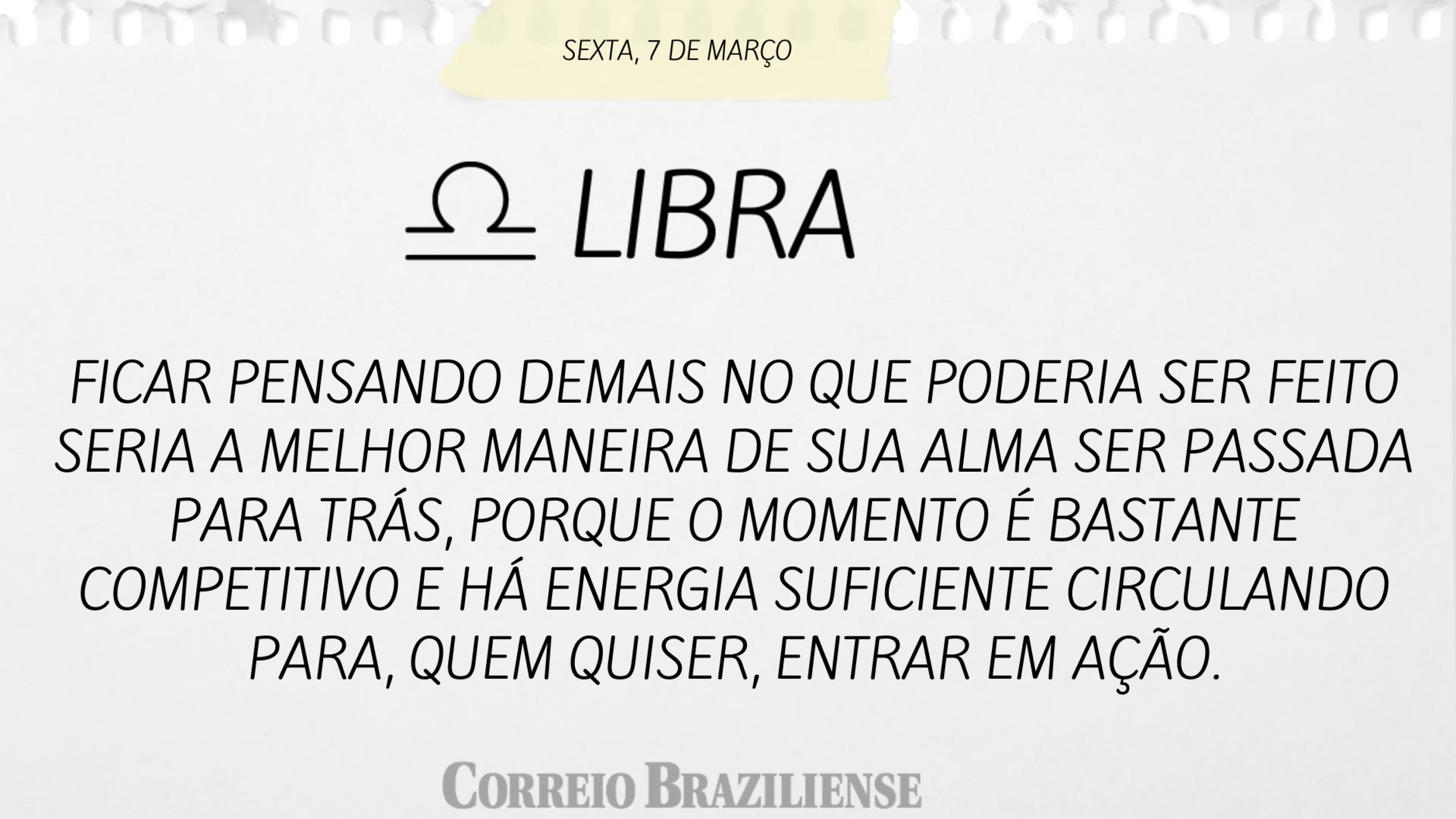 LIBRA | 7 DE MARÇO
