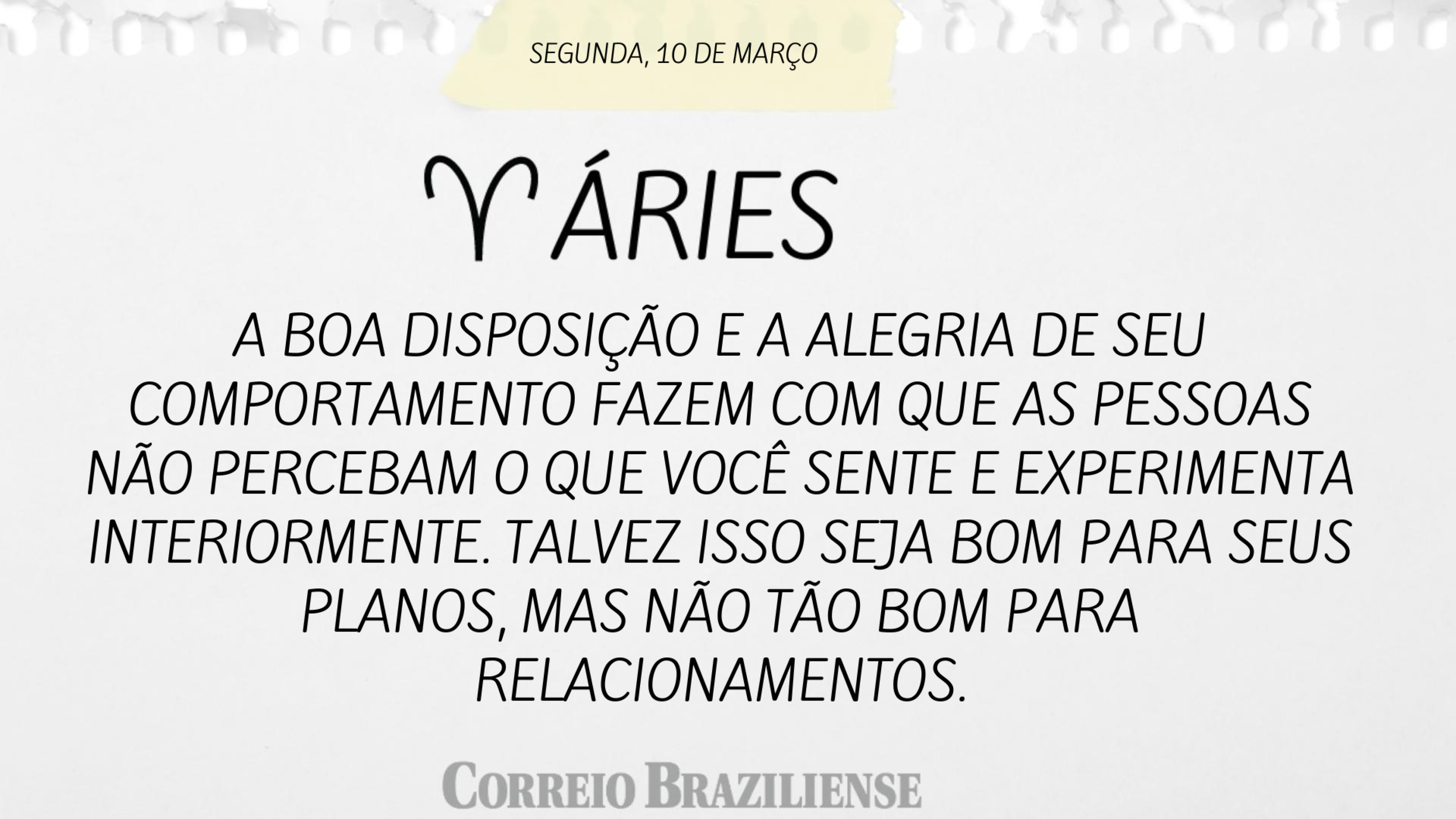 &Aacute;RIES | 10 DE MAR&Ccedil;O