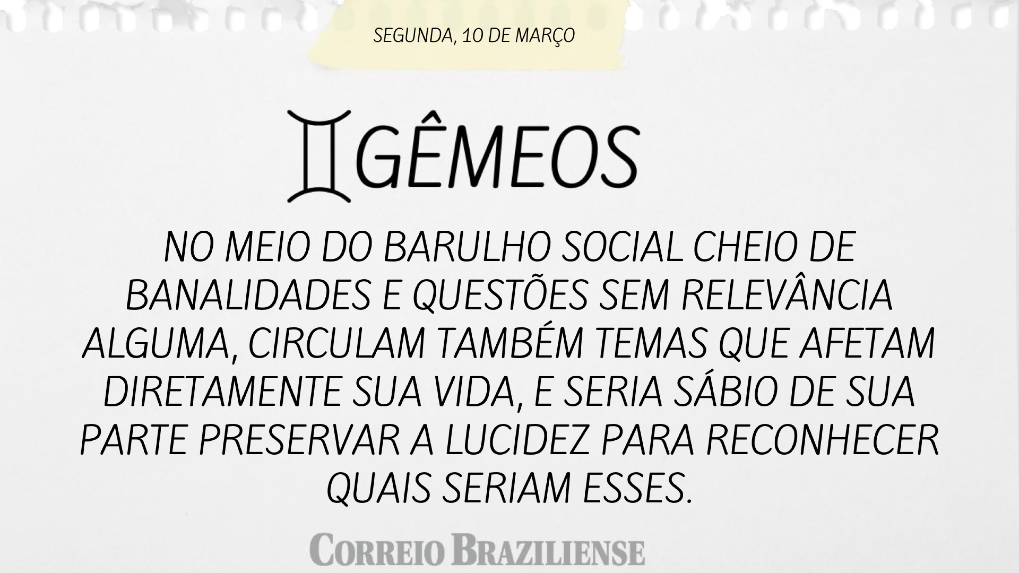 G&Ecirc;MEOS | 10 DE MAR&Ccedil;O