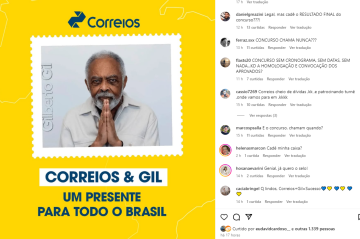 Perfis questionam Correios e Telégrafos na página do Instagram da empresa