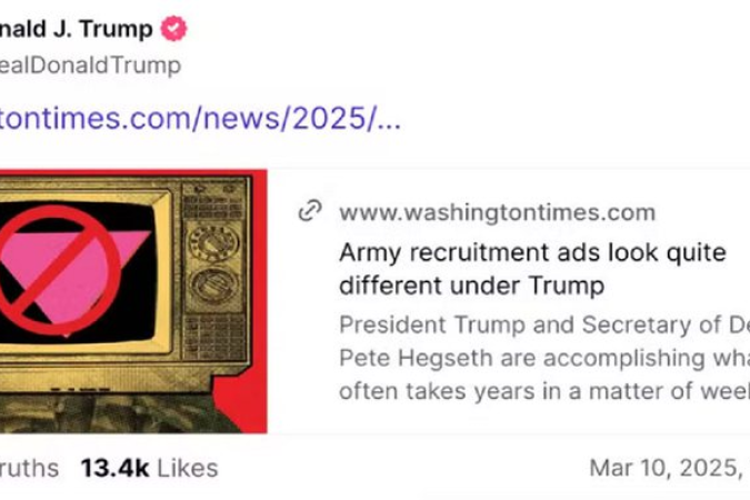 Donald Trump compartilha símbolo nazista