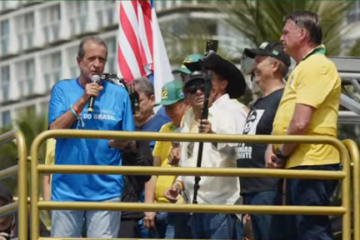 Valdemar da Costa Neto discursa em ato em defesa da anistia no Rio de Janeiro  -  (crédito: Reprodução Youtube Silas Malafaia)
