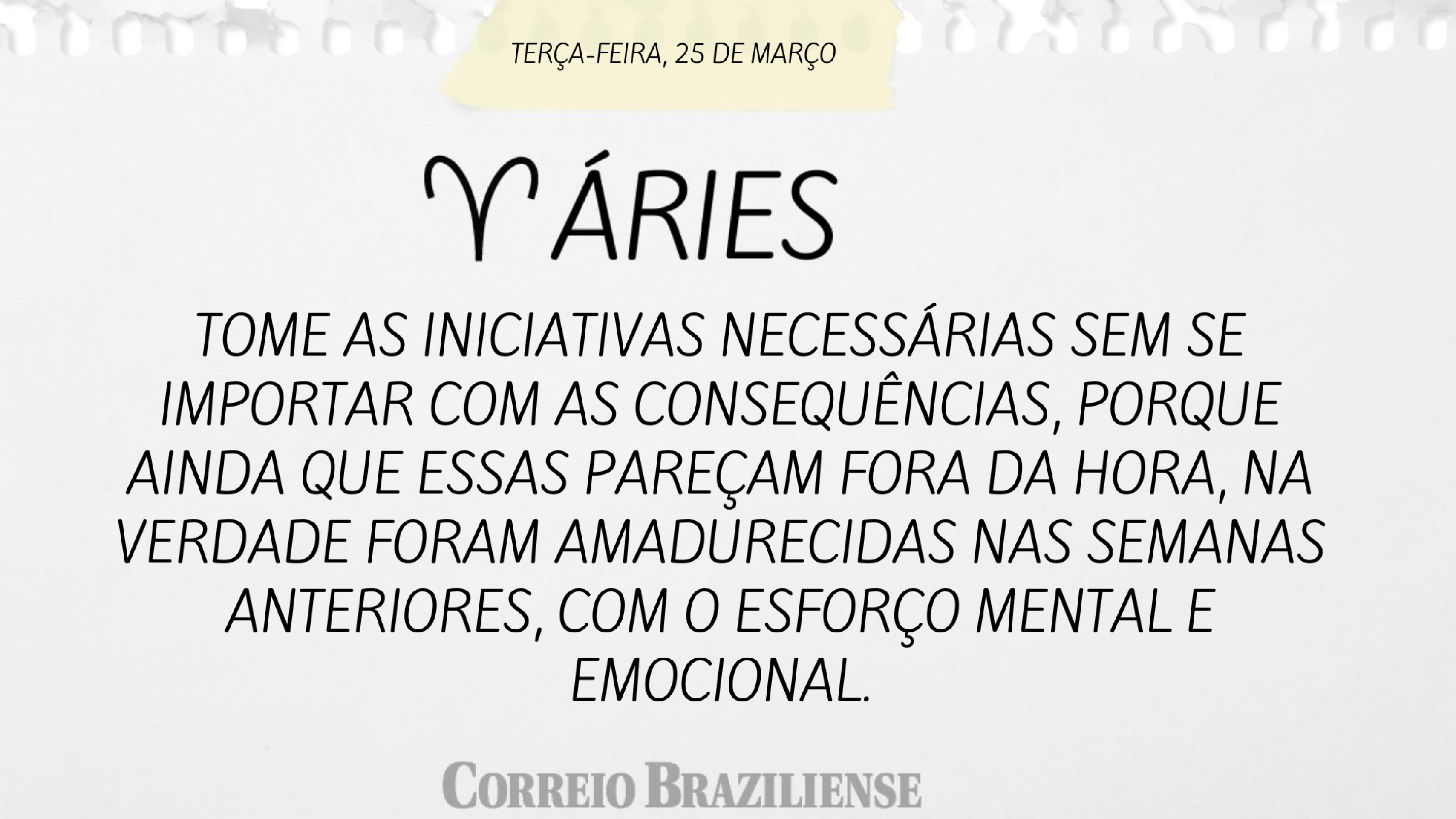 Áries | 25 de março de 2025