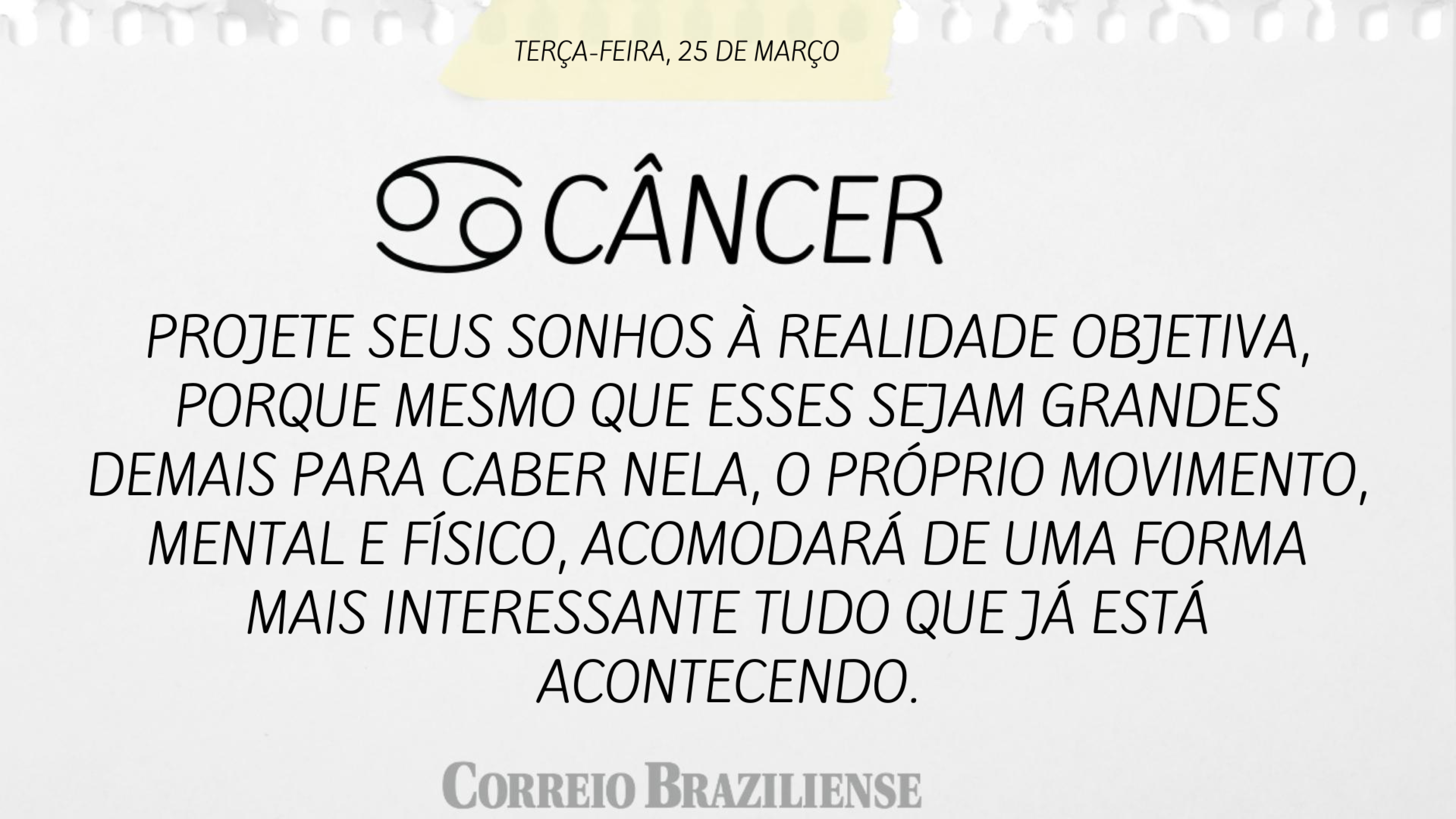 Câncer | 25 de março de 2025