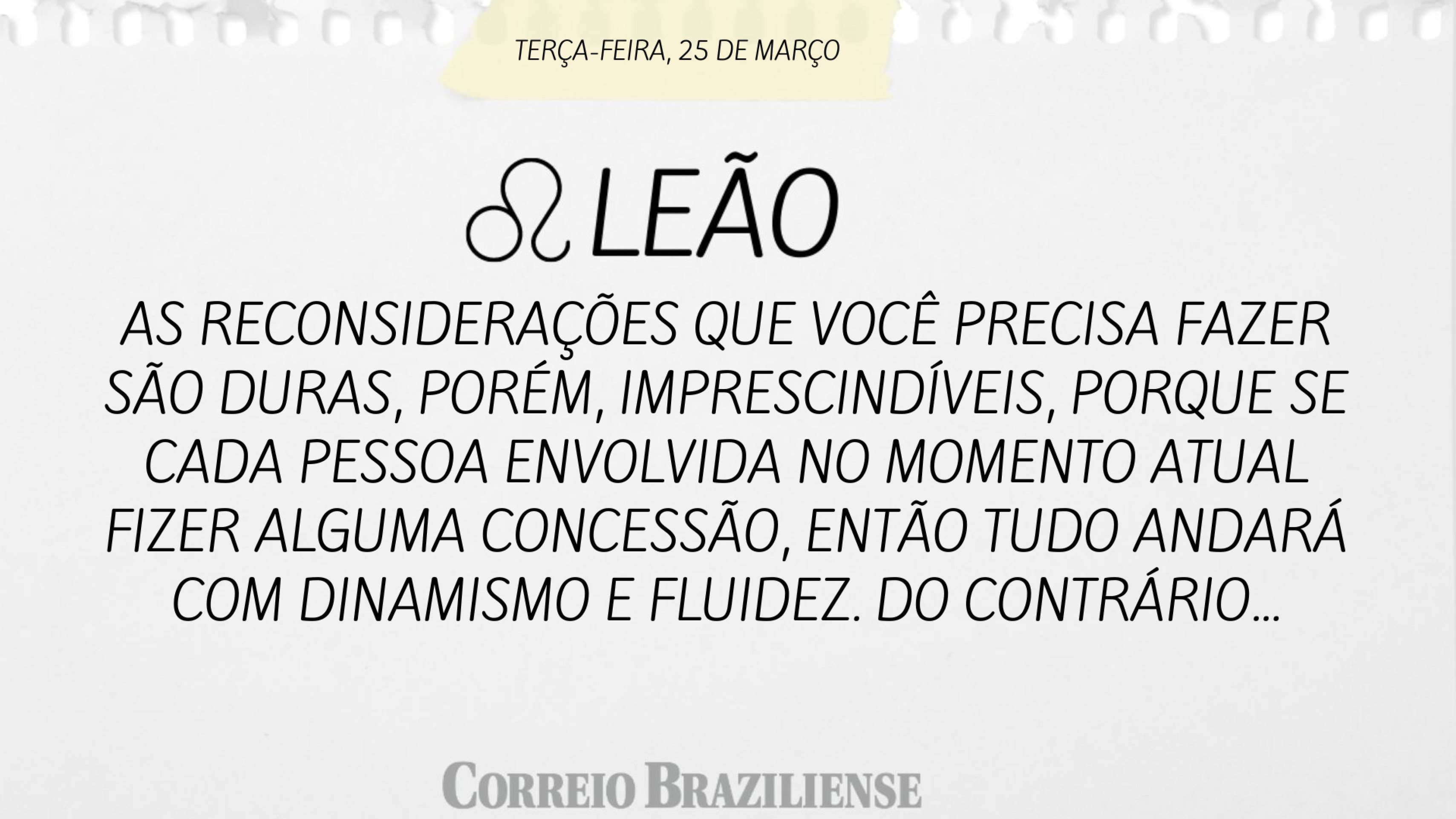 Leão | 25 de março de 2025