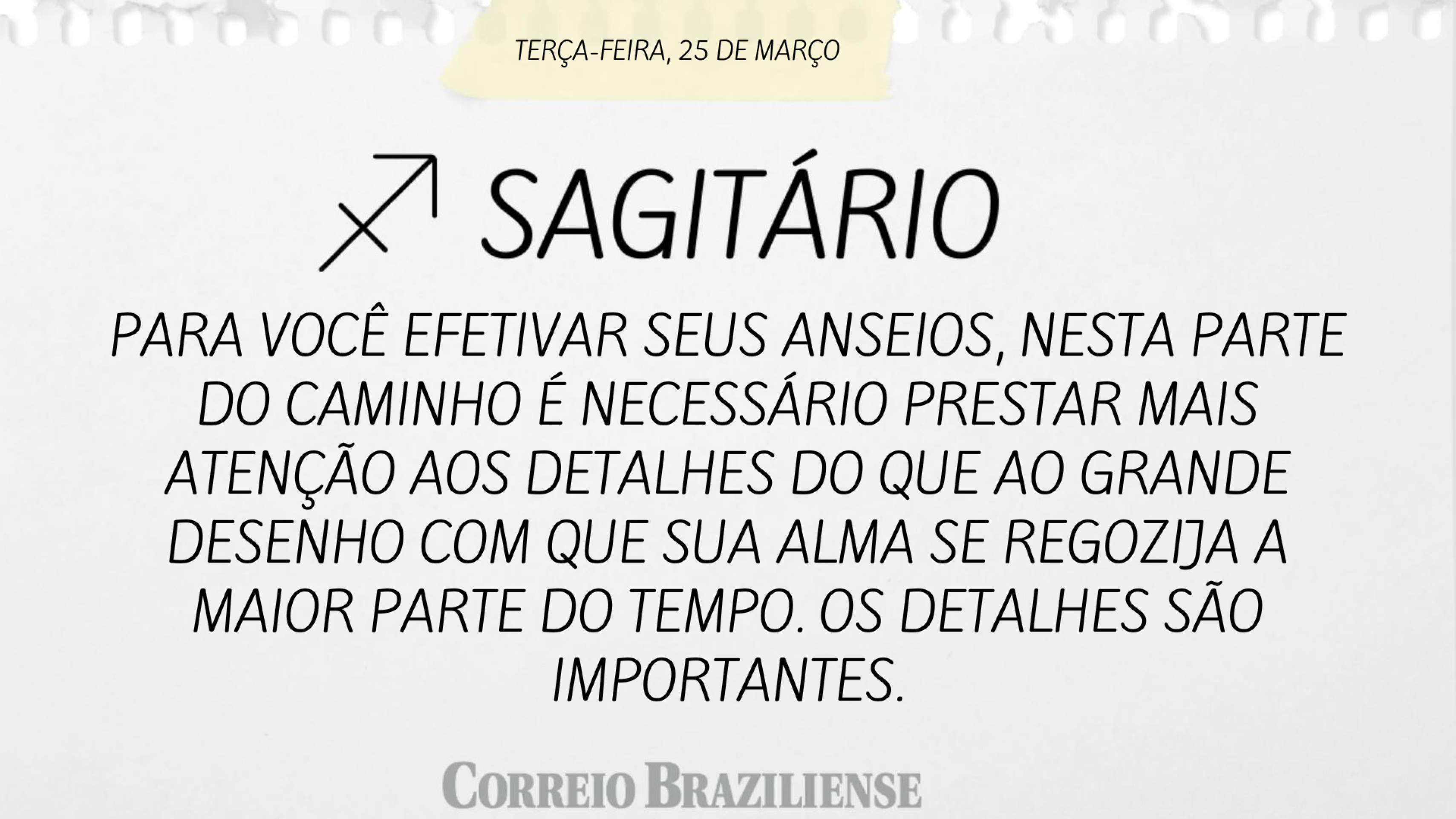 Sagitário | 25 de março de 2025