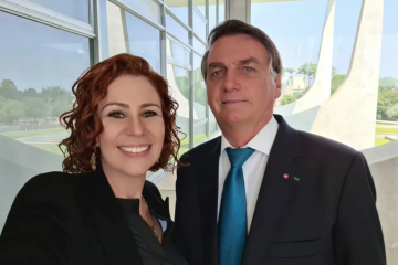 Carla Zambelli era uma das maiores apoiadoras de Jair Bolsonaro. -  (crédito: Reprodução/Redes sociais)
