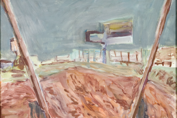 A obra 'Paisagens pré-históricas' faz parte do acervo presente na exposição 'Escolhos e Restolhos'. -  (crédito: Pedro Alvim)