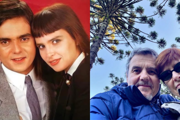 Cassiano Gabus fez um post nas redes sociais comemorando dia dos namorados com Lídia. 'Amar não é olhar um para o outro, é olhar juntos na mesma direção. Antoine de Saint-Exupéry. Feliz dia dos namorados! Te amo!' comentou o ator.  -  (crédito: Reprodução/Redes Sociais )