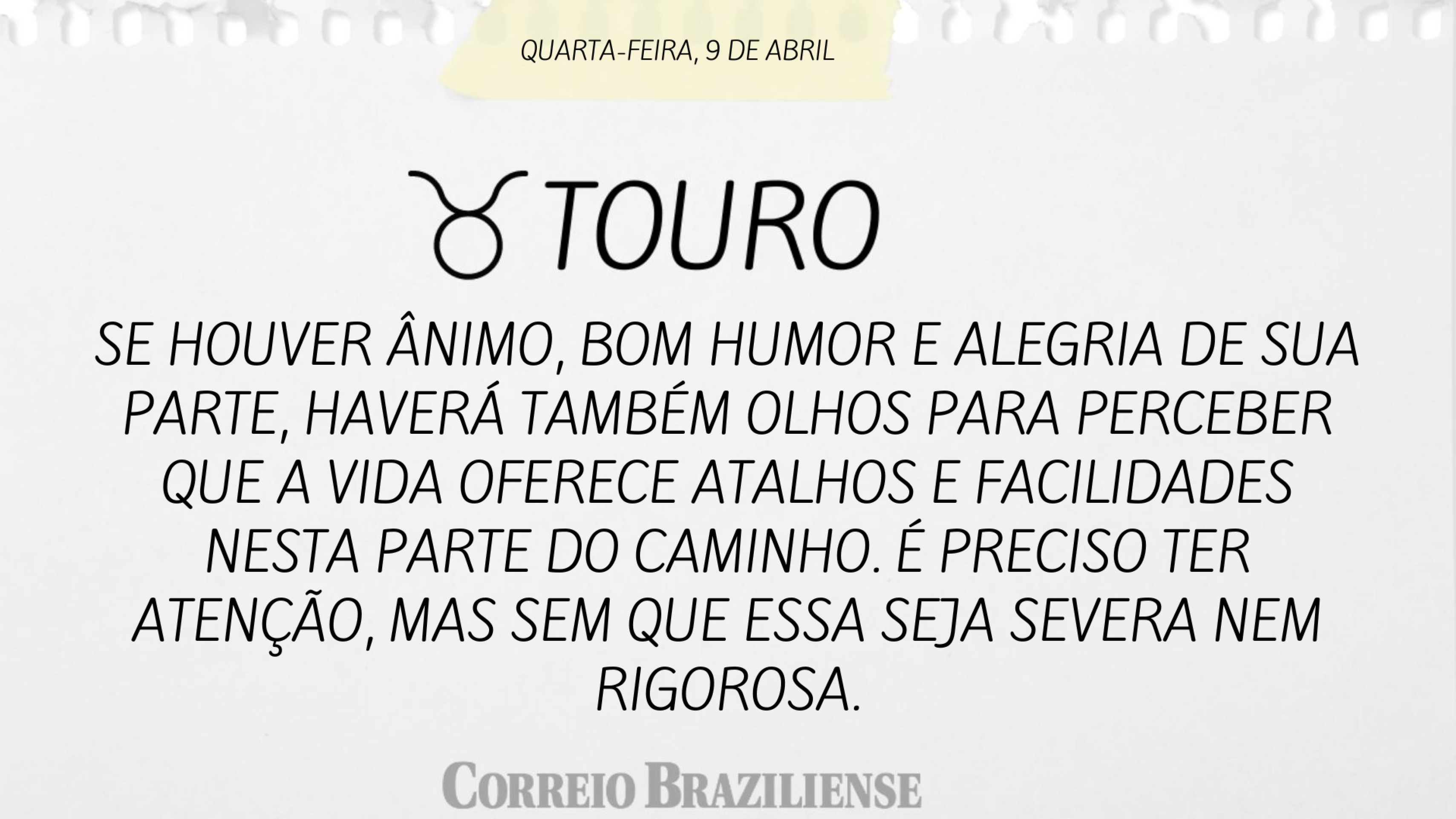 TOURO | 9 DE ABRIL