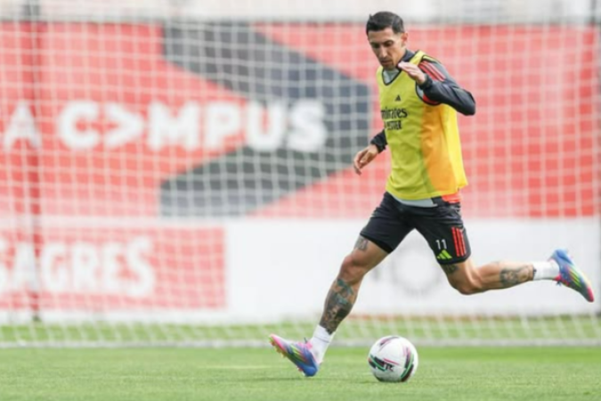 Di Maria se torna alvo de investigação na Itália -  (crédito: Foto: Reprodução/Instagram/Divulgação Benfica)