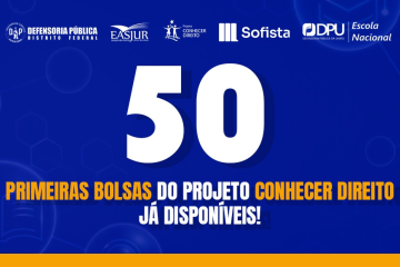 As primeiras bolsas do projeto Conhecer Direito já estão disponíveis - (crédito: Divulgação) As primeiras bolsas do projeto Conhecer Direito já estão disponíveis - (crédito: Divulgação)