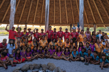 O principal objetivo da iniciativa Marujos Pataxó é, por intermédio da arte, melhorar a qualidade de vida na Aldeia -  (crédito: Theo Bueno)