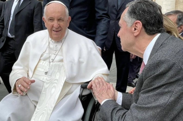 Ministro do STF encontrou-se com o papa Francisco em 2023, em viagem à Itália
 -  (crédito: Reprodução/Instagram @lrobertobarroso)