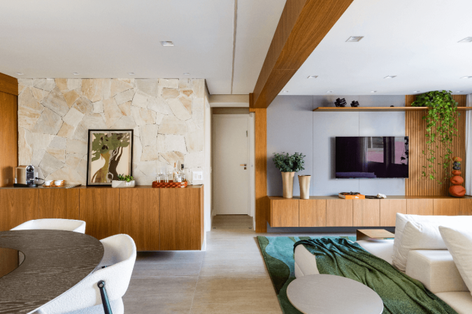 O móvel traz elegância e praticidade para o ambiente (Projeto: Daniela Funari Arquitetura | Imagem: Julia Novoa Fotografia) - (crédito: EdiCase) O móvel traz elegância e praticidade para o ambiente (Projeto: Daniela Funari Arquitetura | Imagem: Julia Novoa Fotografia) - (crédito: EdiCase)