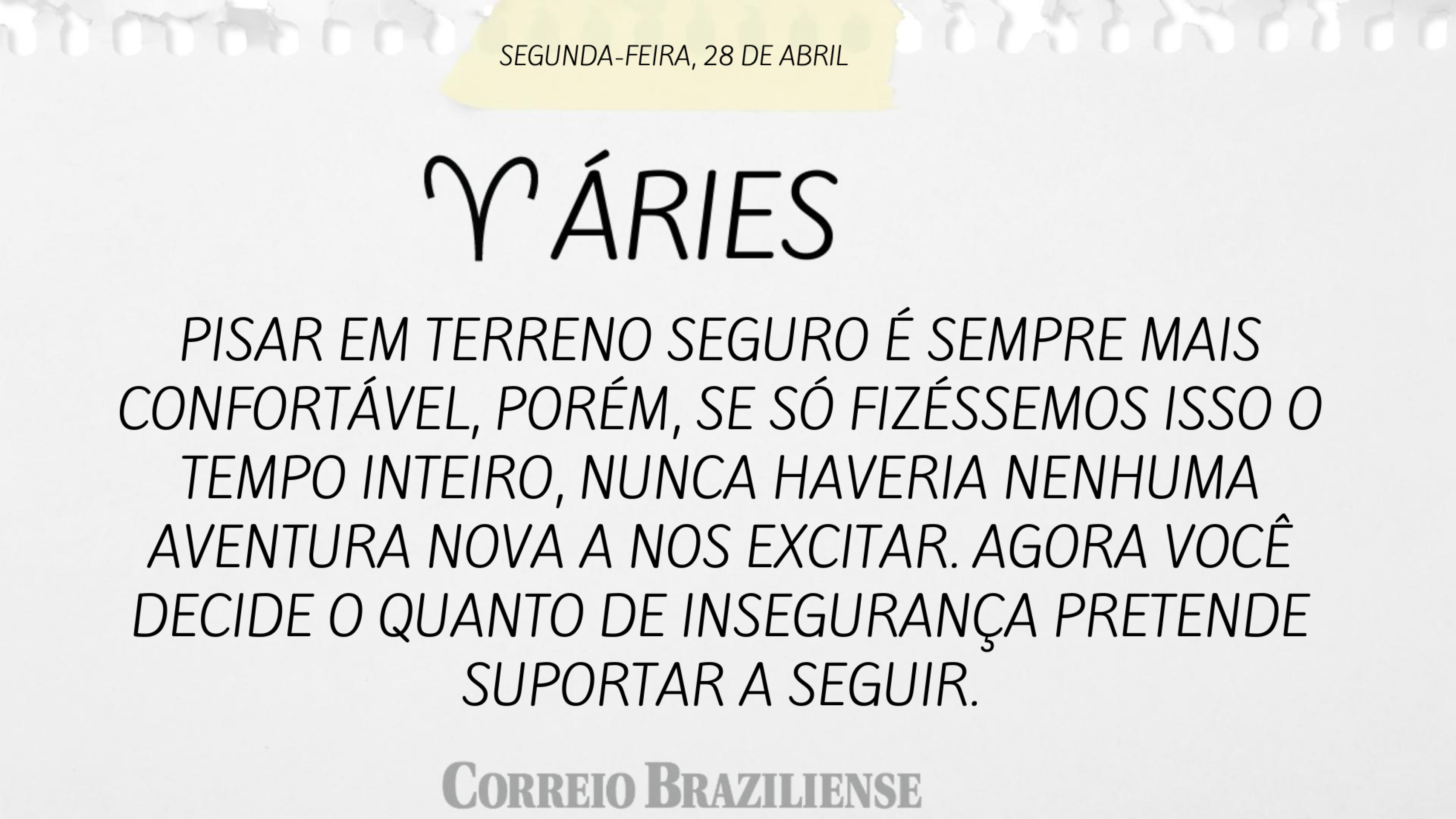 ÁRIES | 28 DE ABRIL DE 2025