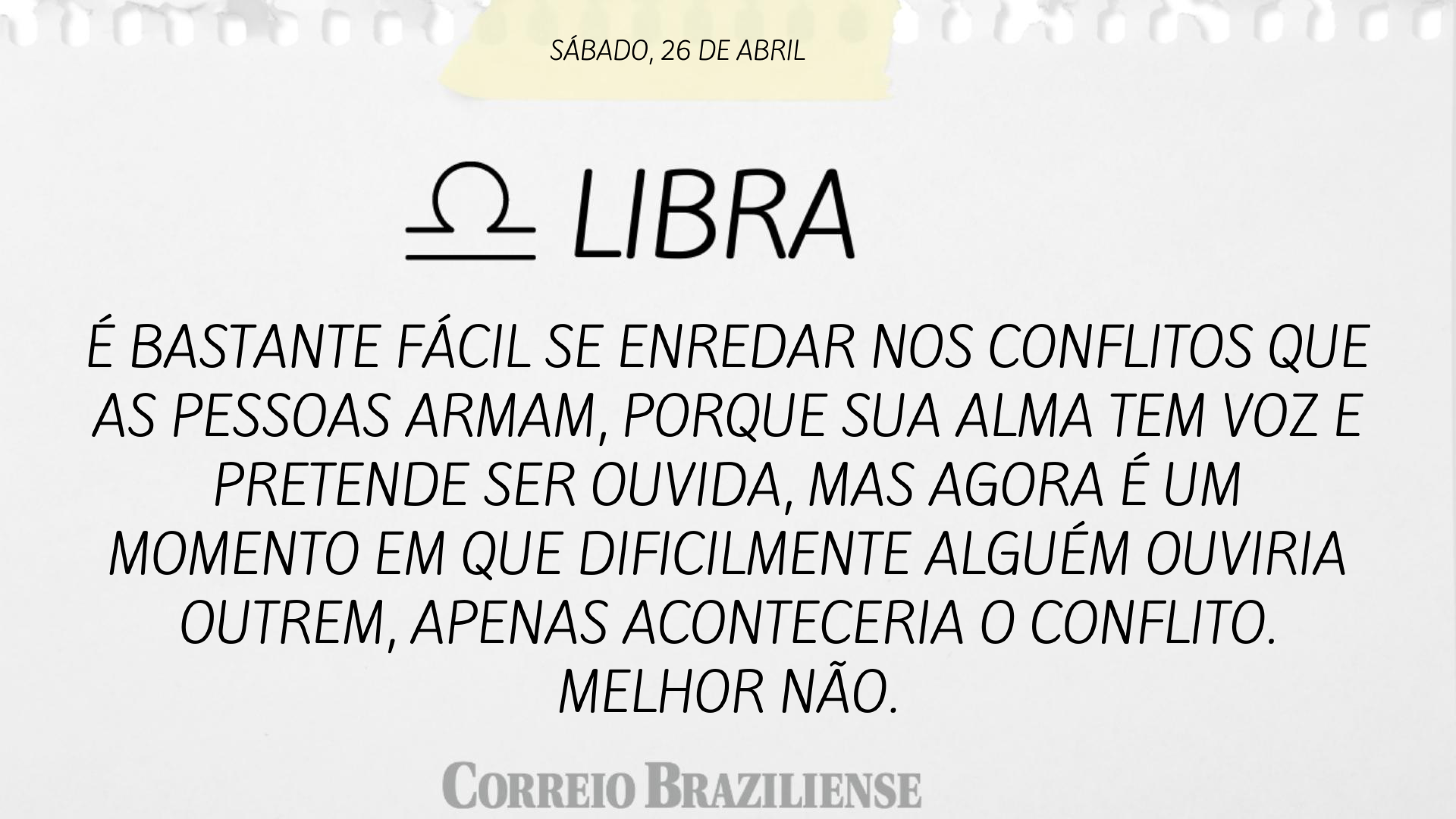 LIBRA  | 26 DE ABRIL DE 2025