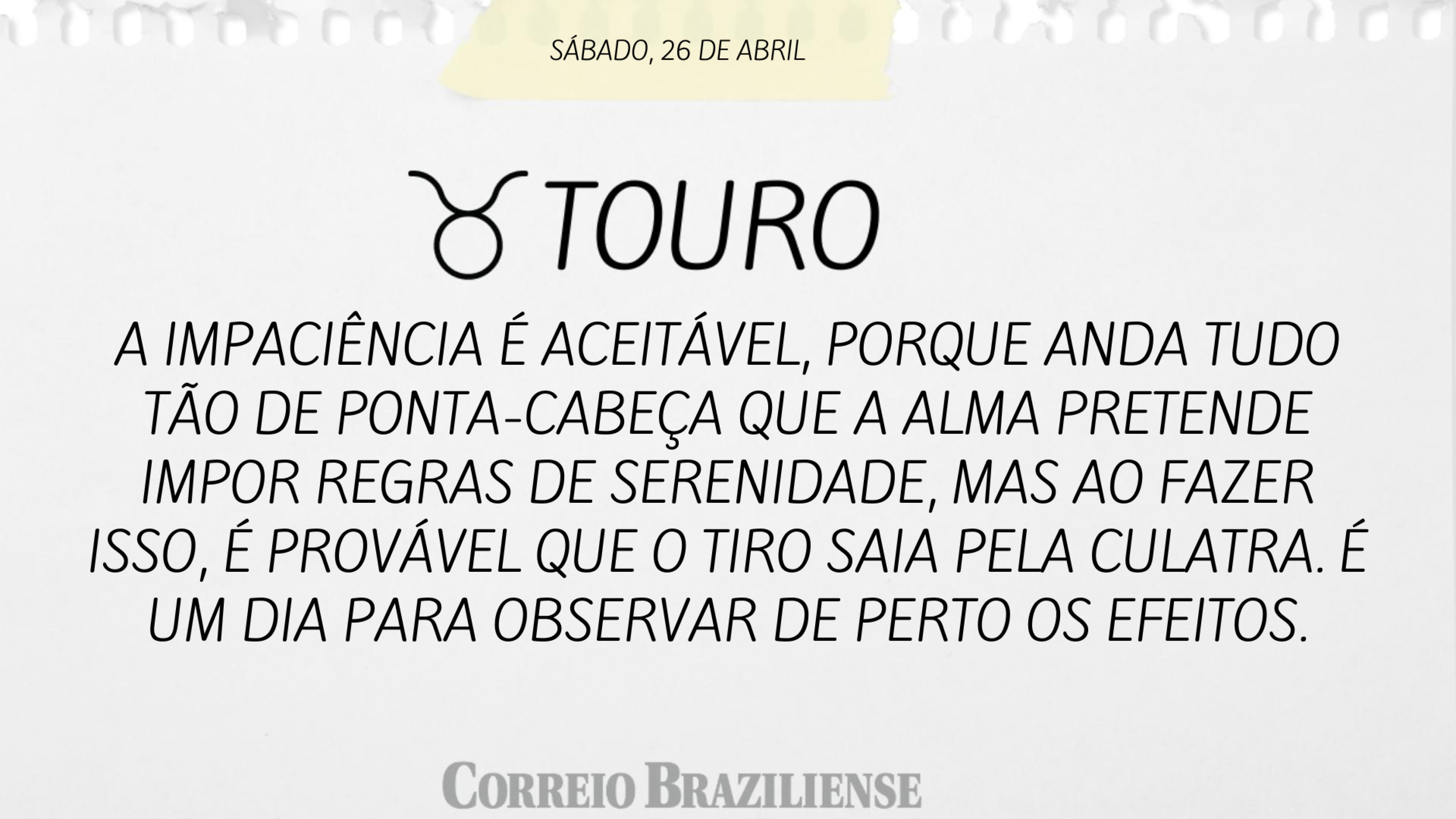 TOURO  | 26 DE ABRIL DE 2025
