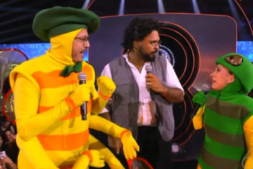 Cauã Reymond é zoado por Tatá Werneck e Fábio Porchat na Globo
 -  (crédito: Globo)