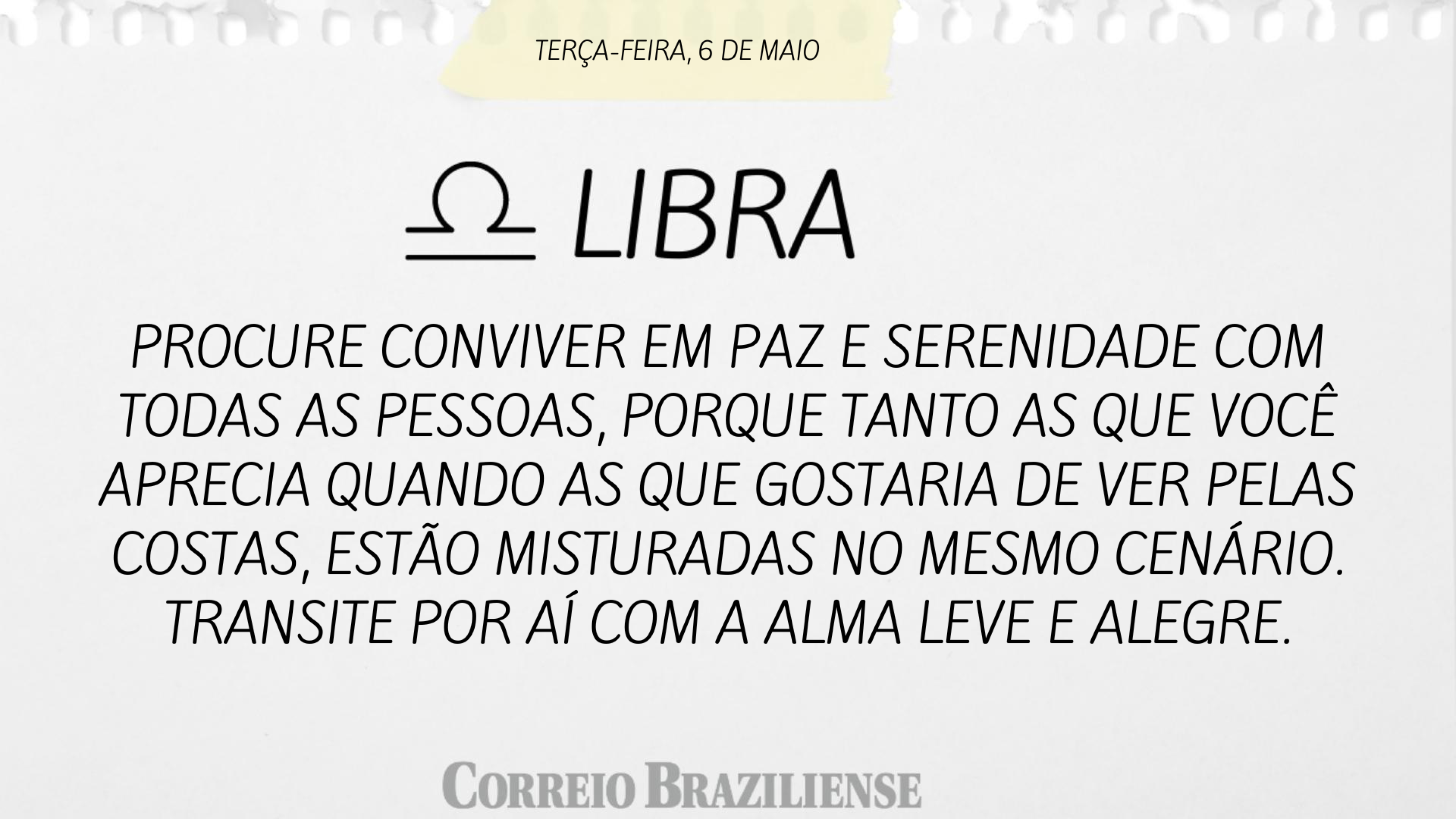 LIBRA | 6 DE MAIO