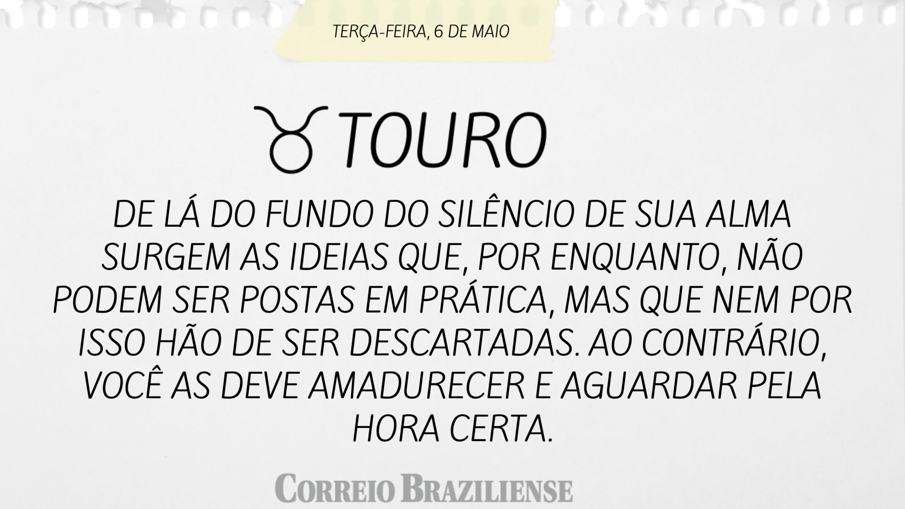 TOURO | 6 DE MAIO
