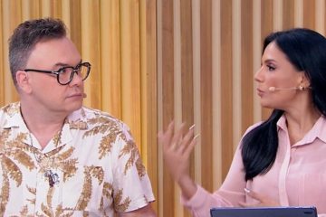 Felipeh Campos e Márcia Dantas trocam farpas e ofensas
- (crédito: SBT) Felipeh Campos e Márcia Dantas trocam farpas e ofensas
- (crédito: SBT)