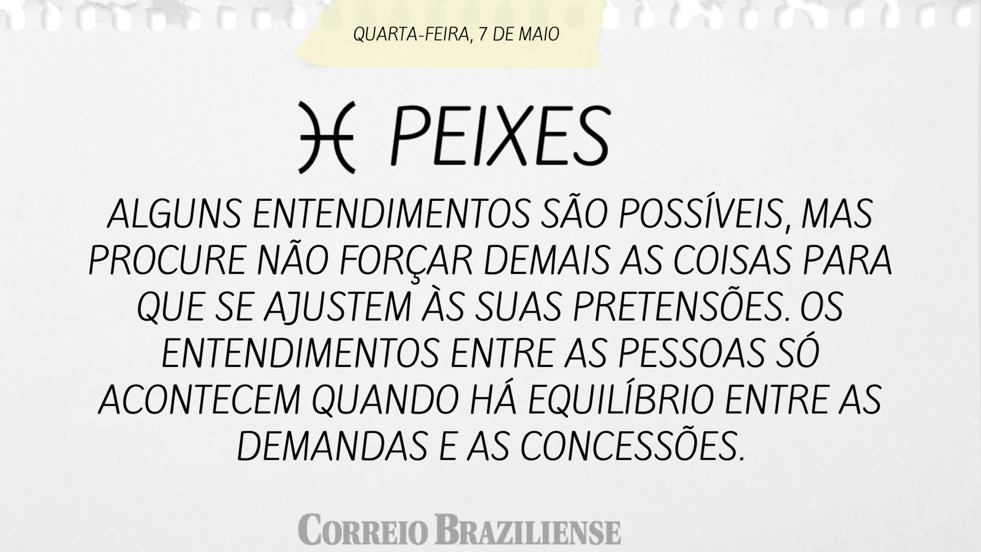 PEIXES | 7 DE MAIO