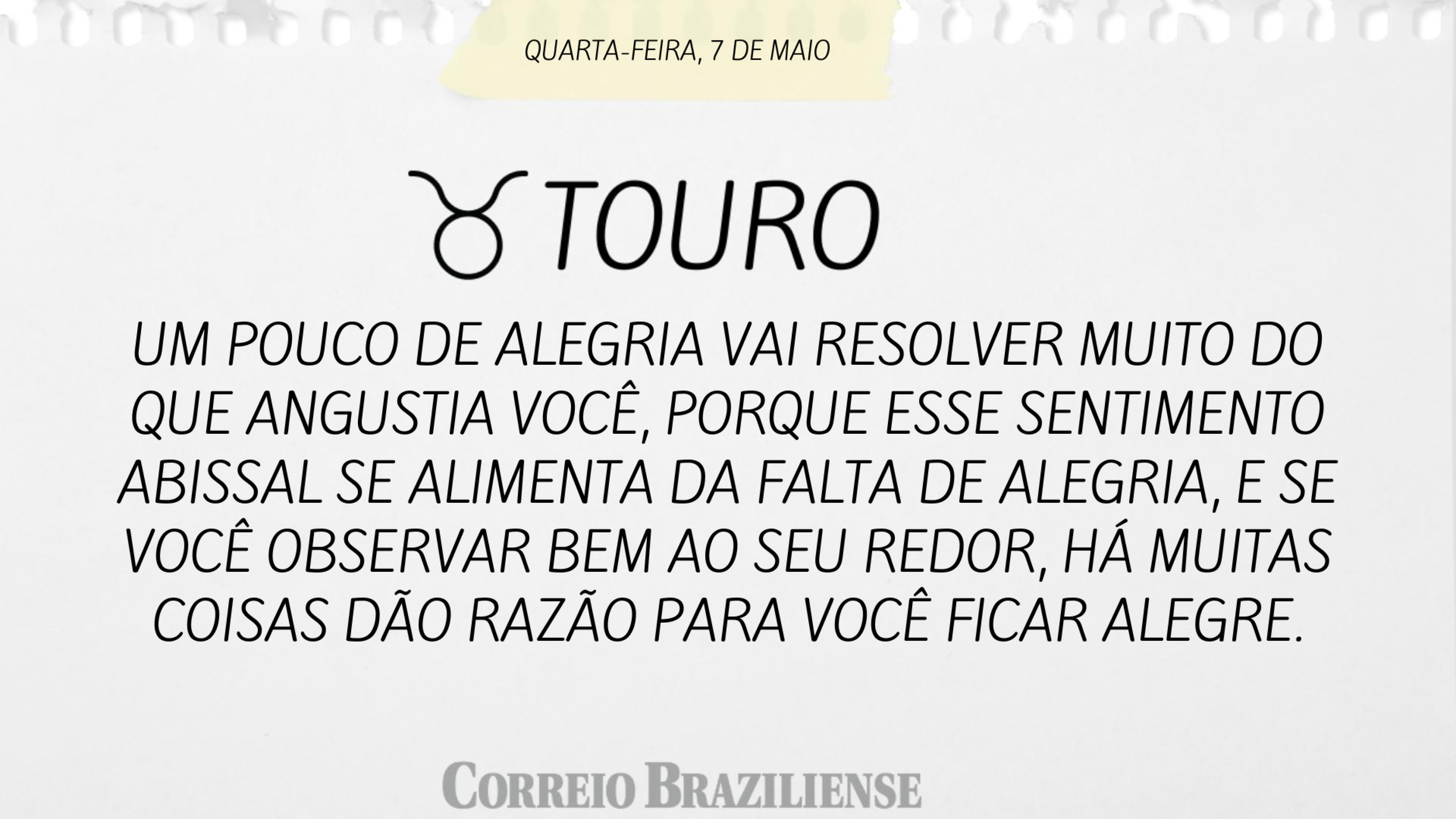 TOURO | 7 DE MAIO