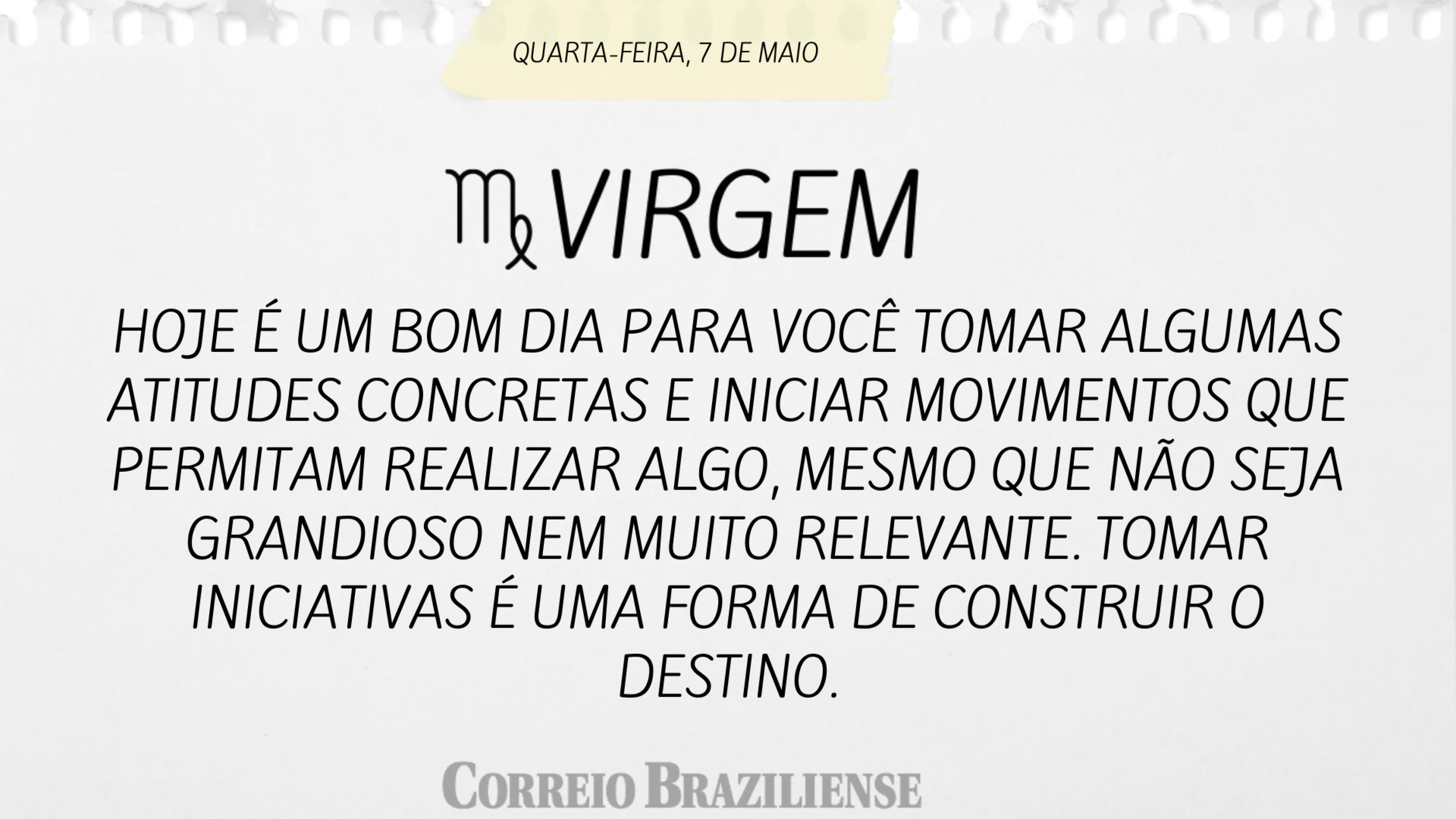 VIRGEM | 7 DE MAIO