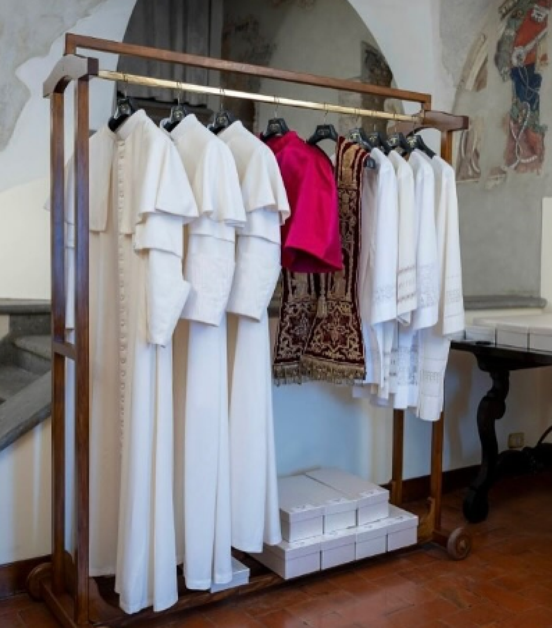 Capela Sistina preparada para o conclave 