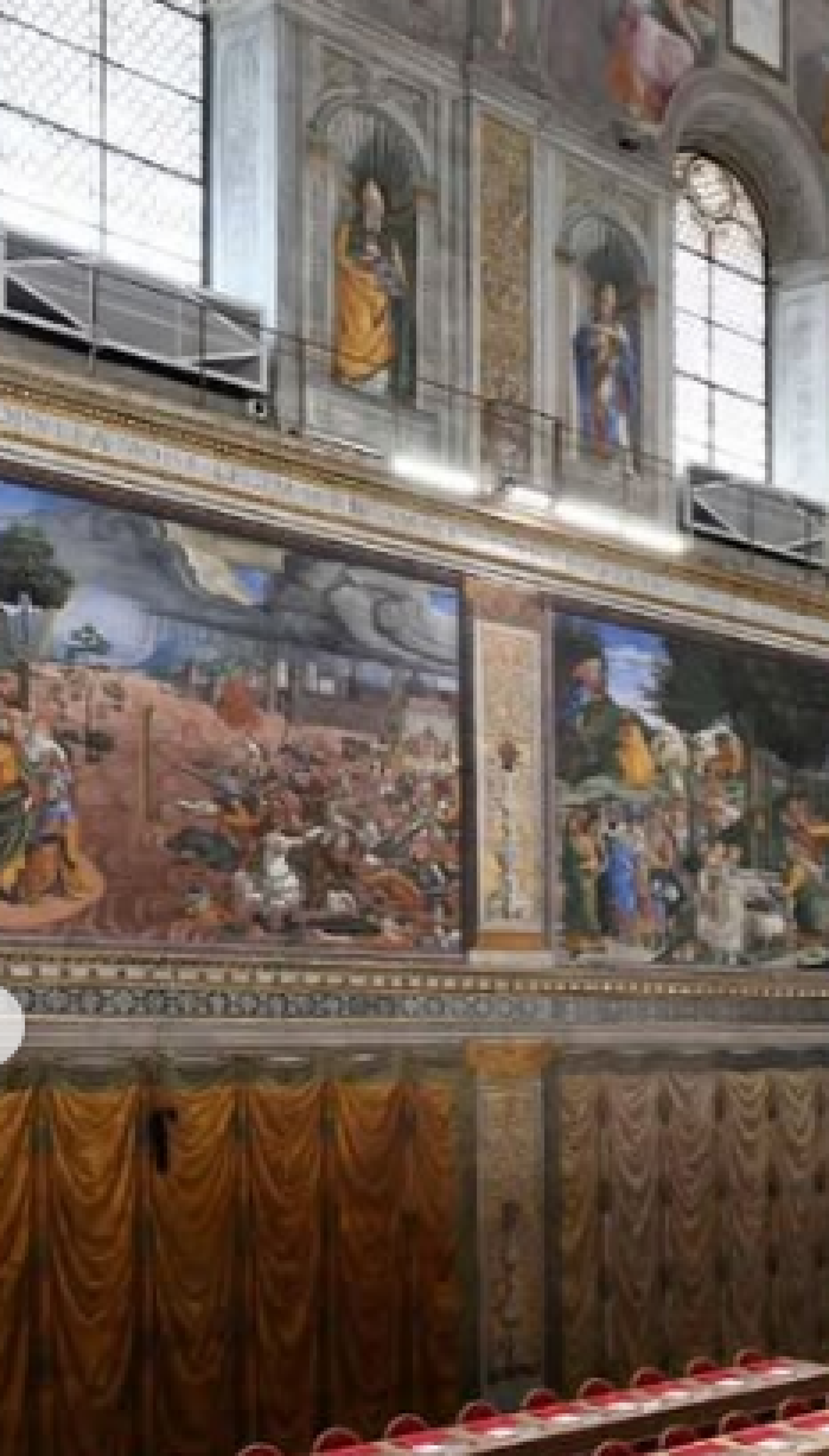 Capela Sistina preparada para o conclave 