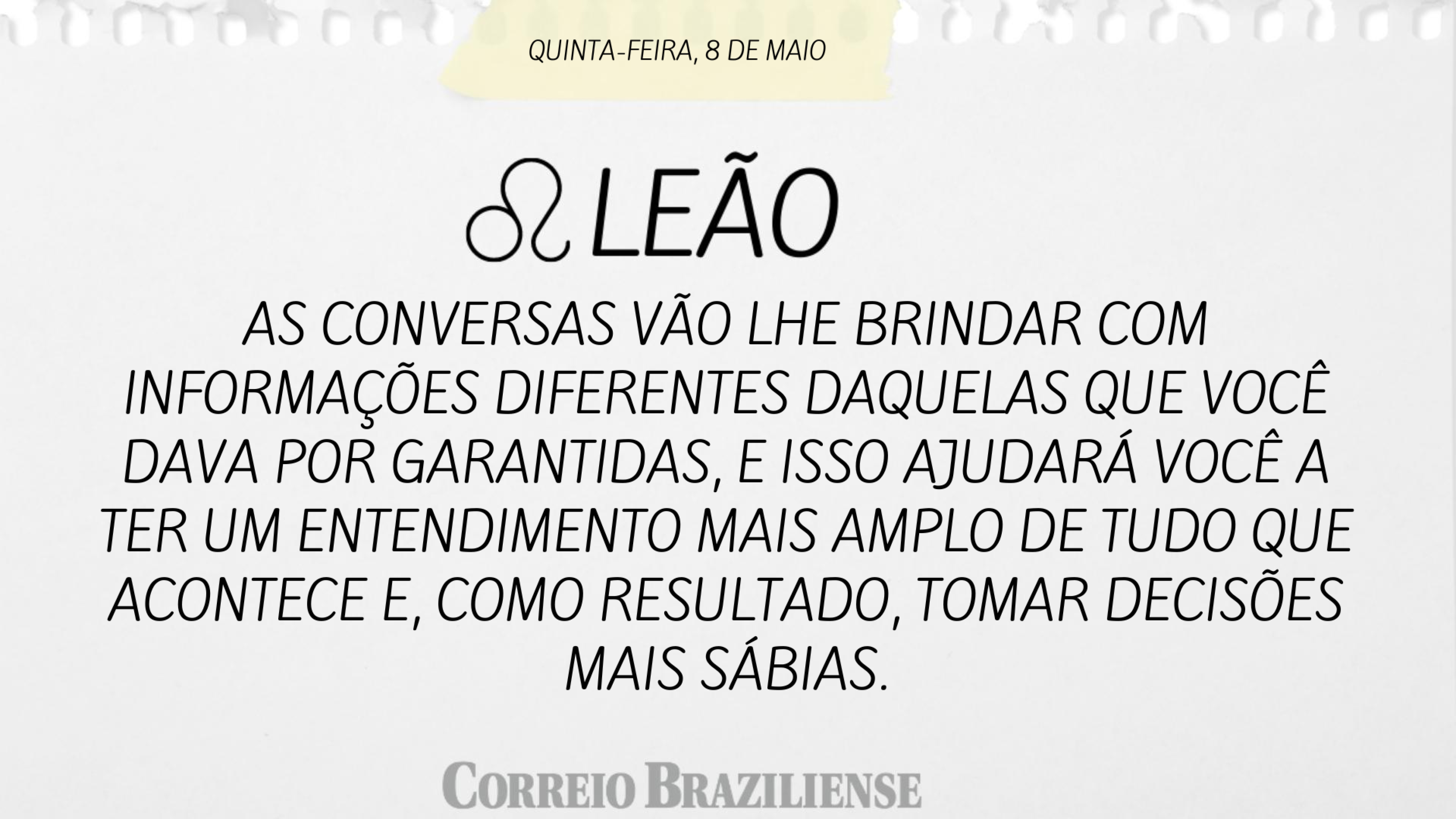LEÃO | 8 DE MAIO