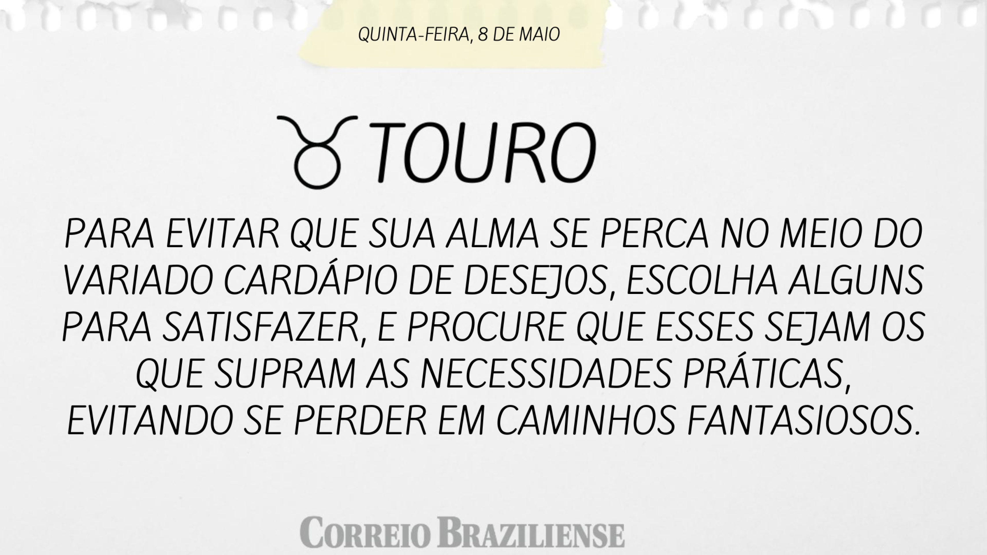 TOURO | 8 DE MAIO