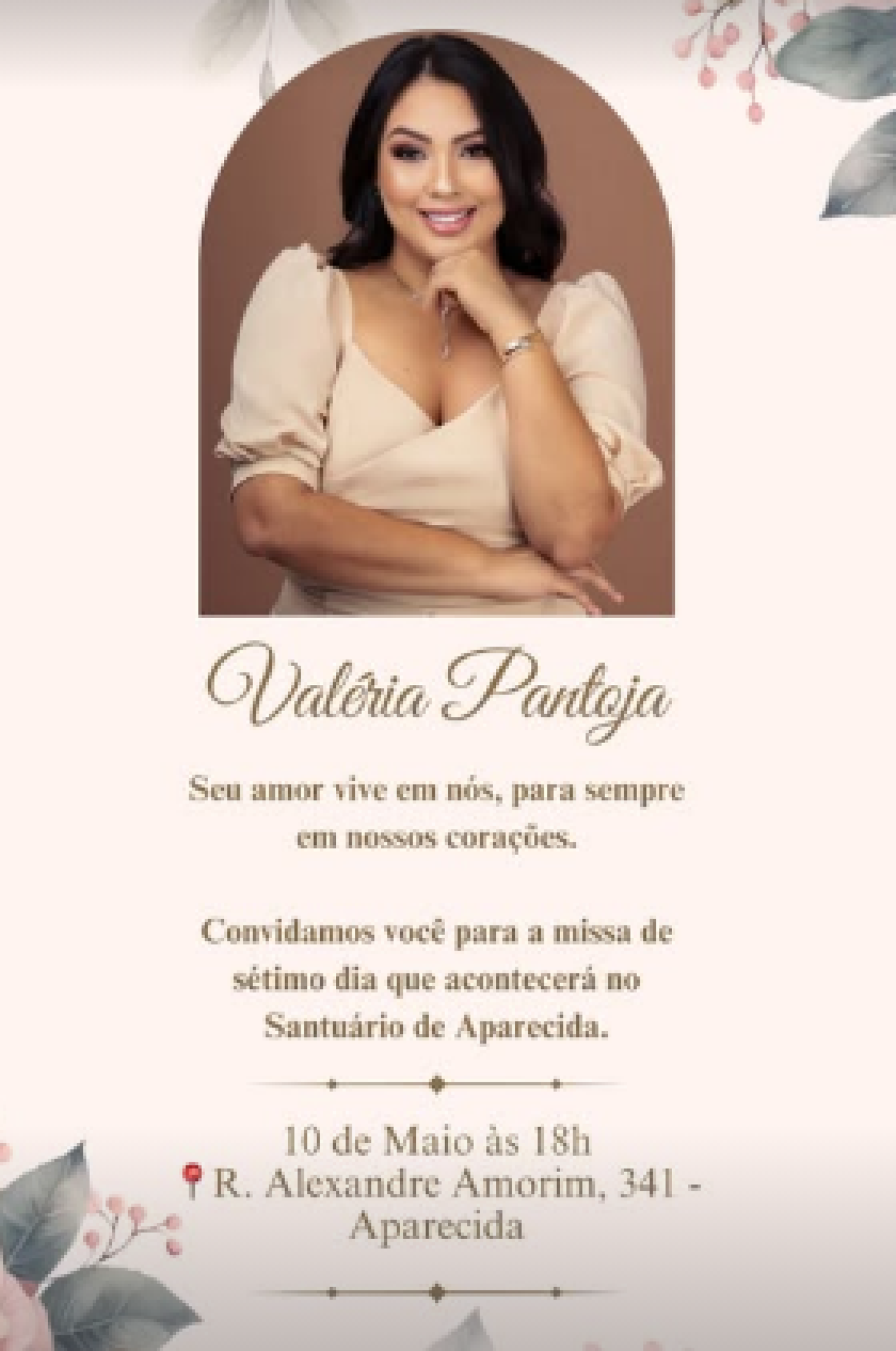 Influenciadora Valéria Pantoja morreu aos 30 anos 