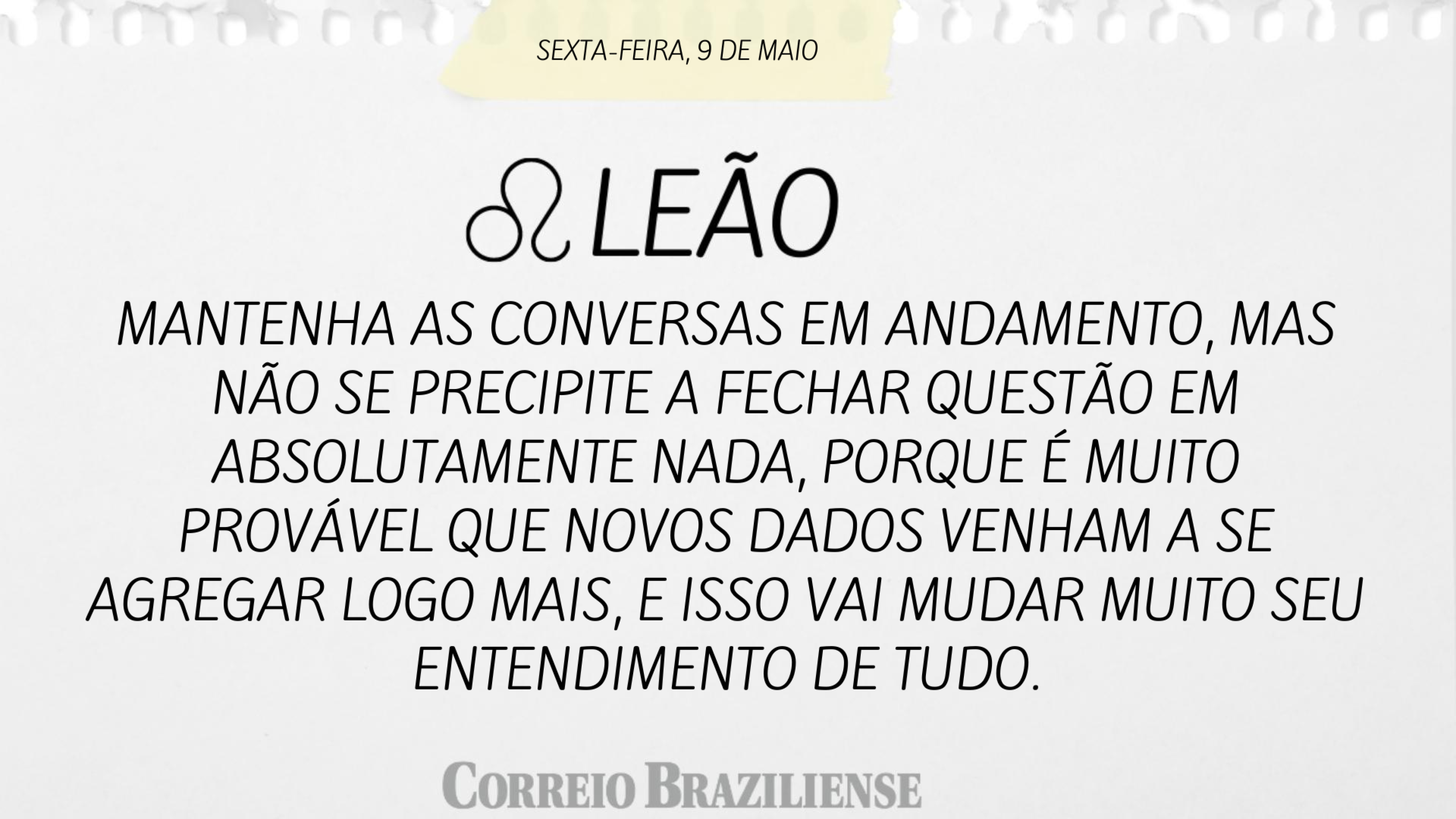 LEÃO | 9 DE MAIO
