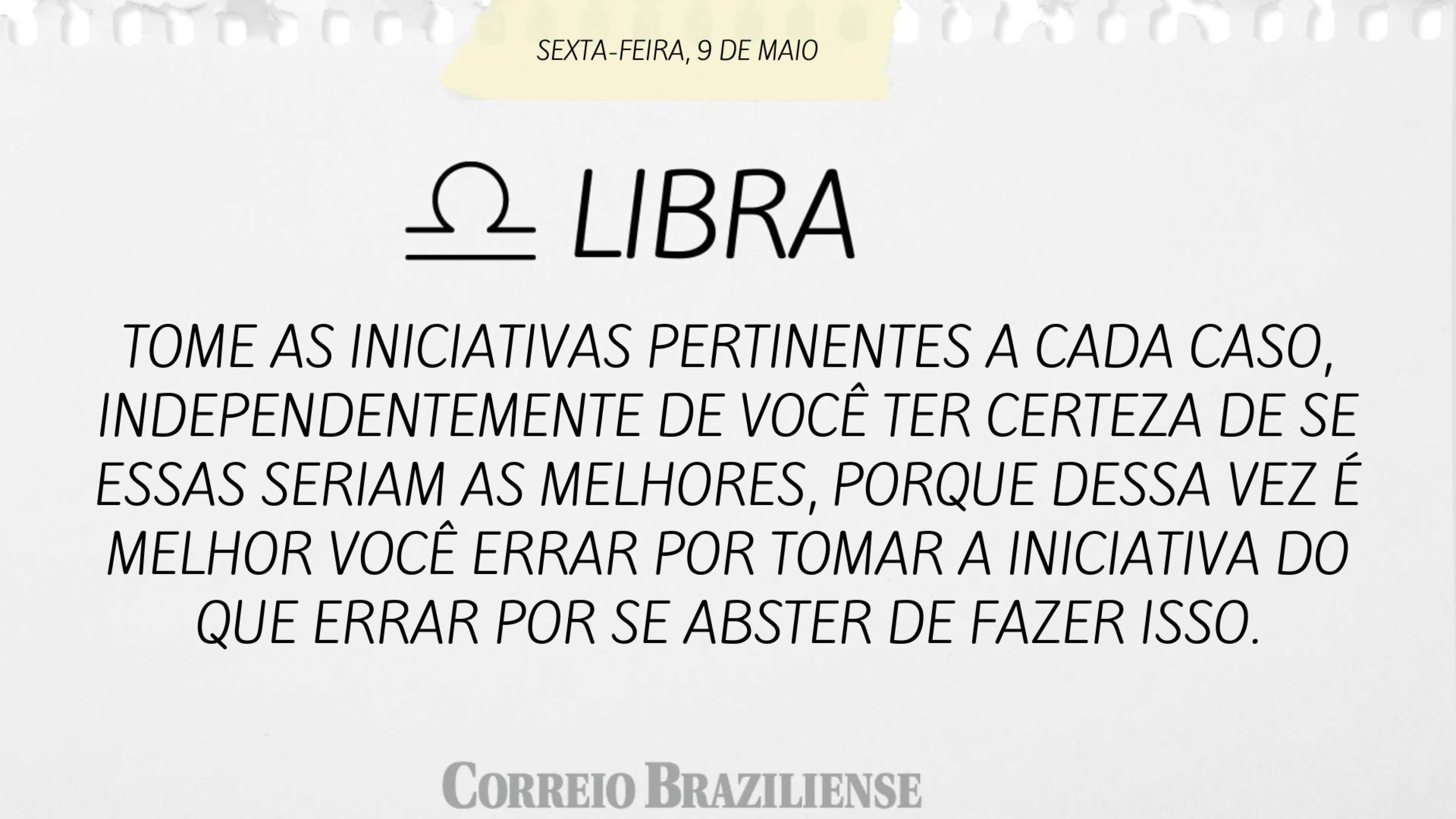 LIBRA | 9 DE MAIO
