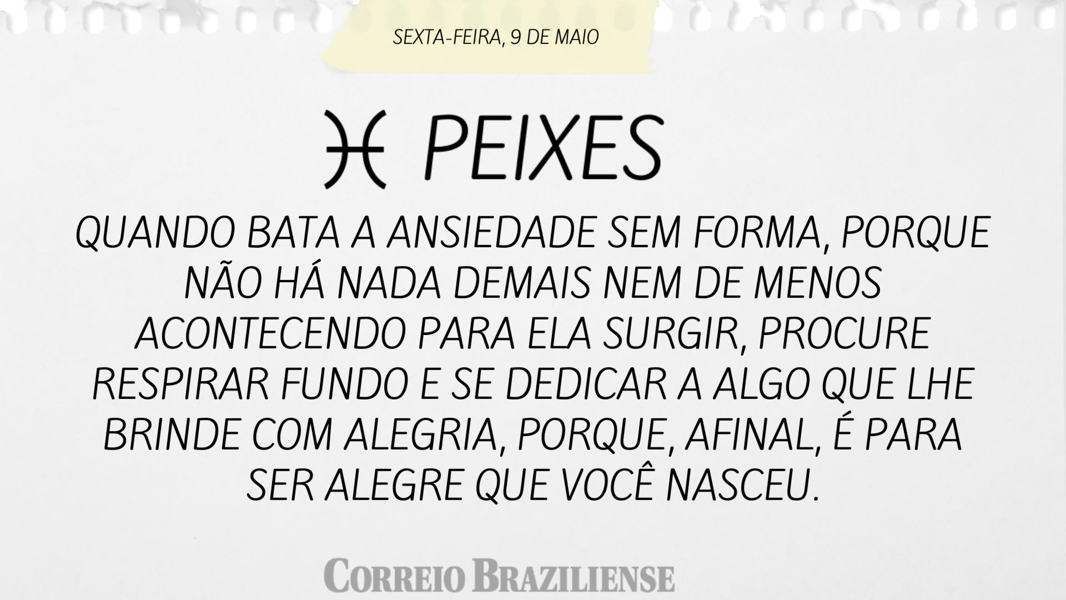 PEIXES | 9 DE MAIO