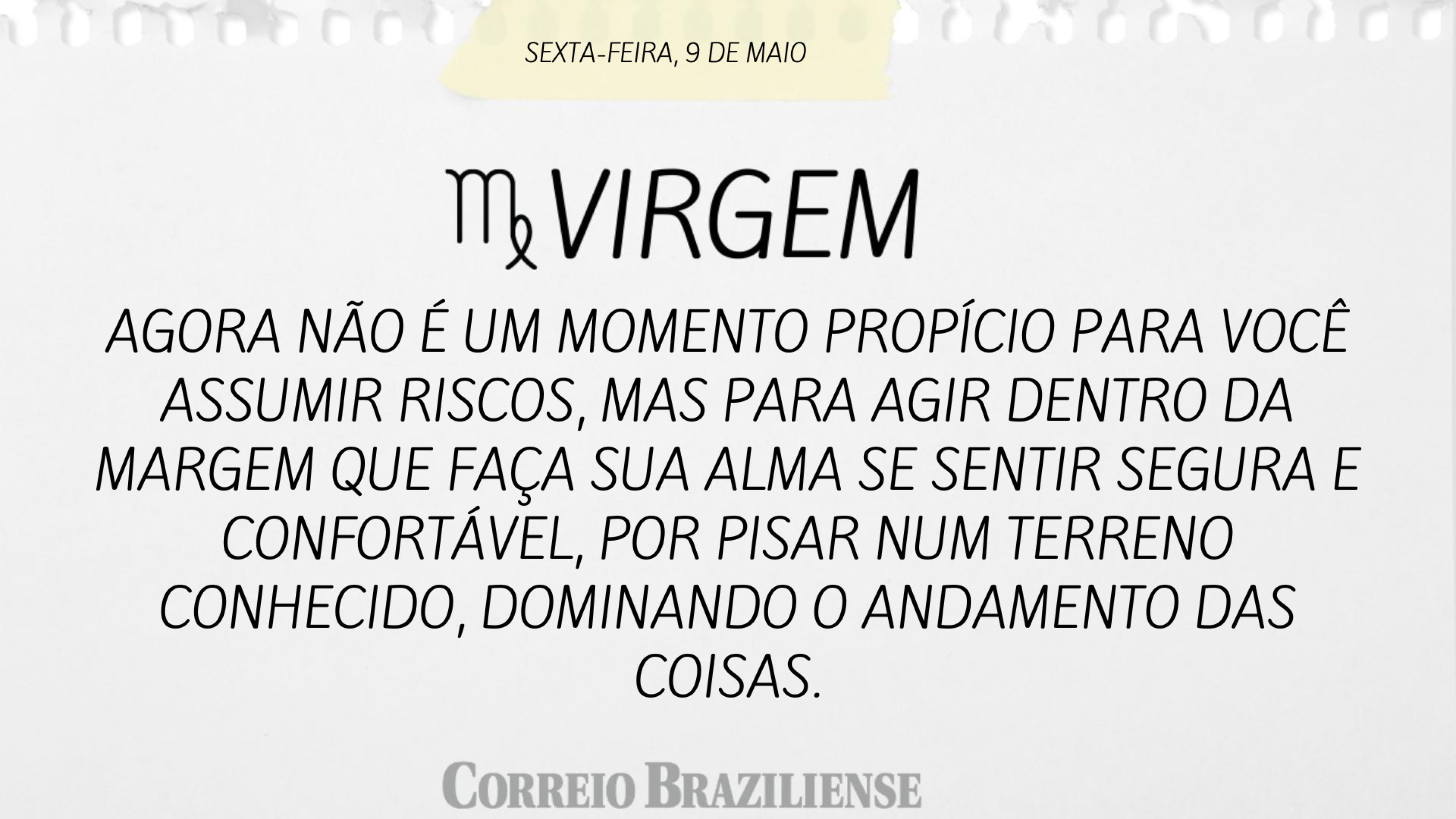 VIRGEM | 9 DE MAIO