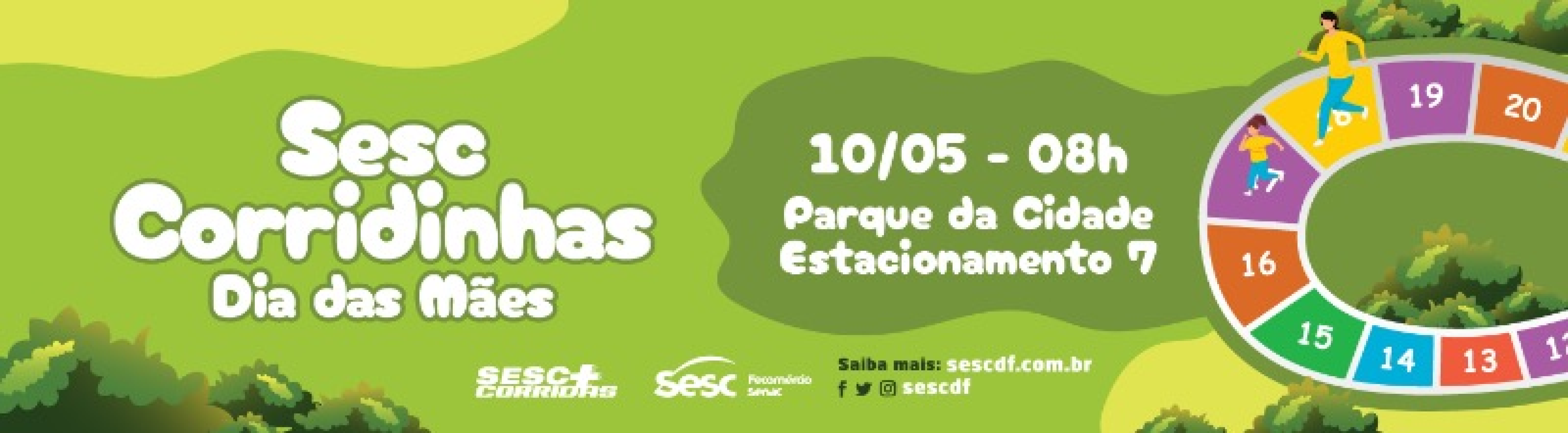 Sesc promove corrida para mães e filhos no Parque da Cidade, neste sábado