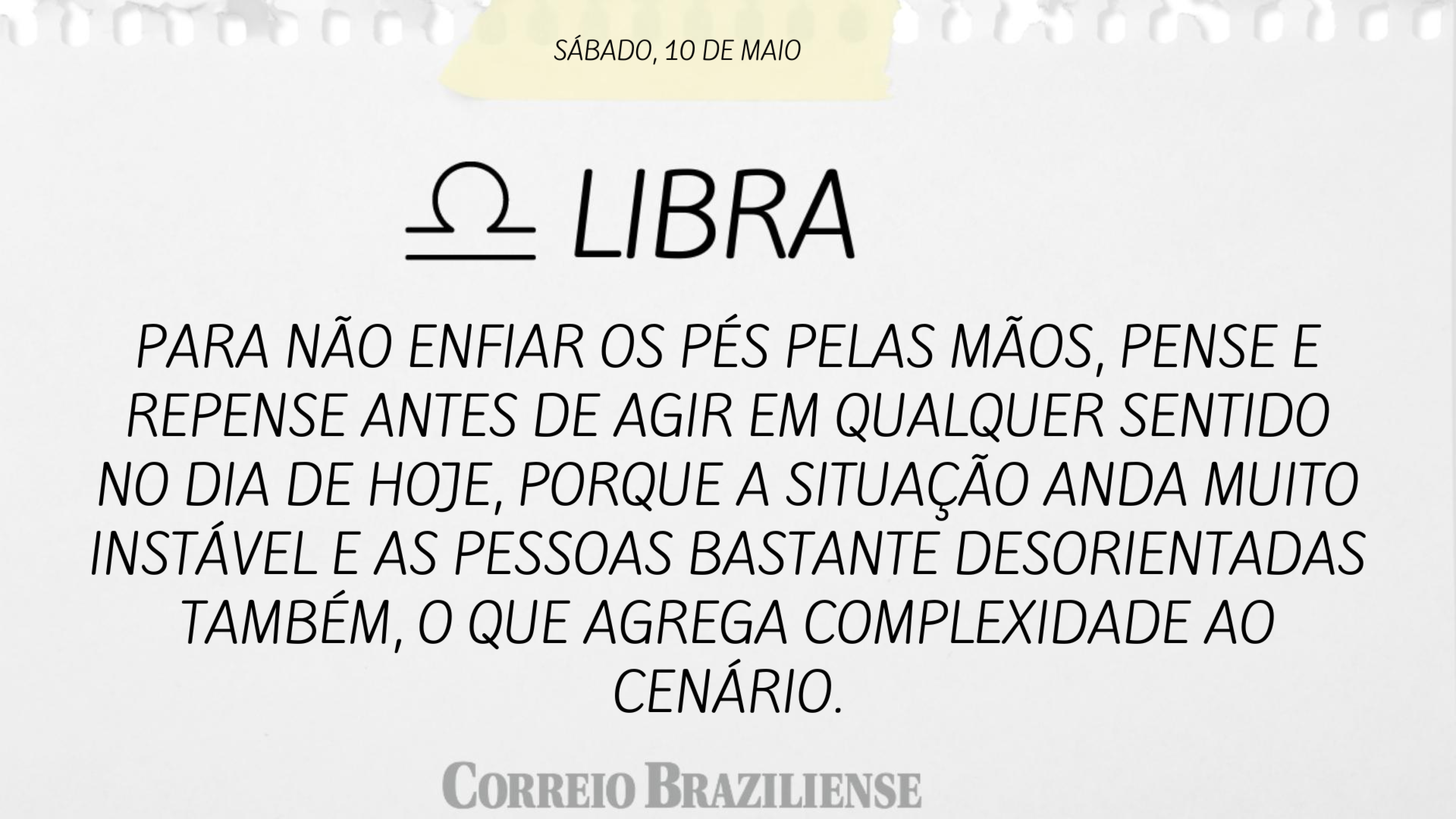 LIBRA | 10 DE MAIO