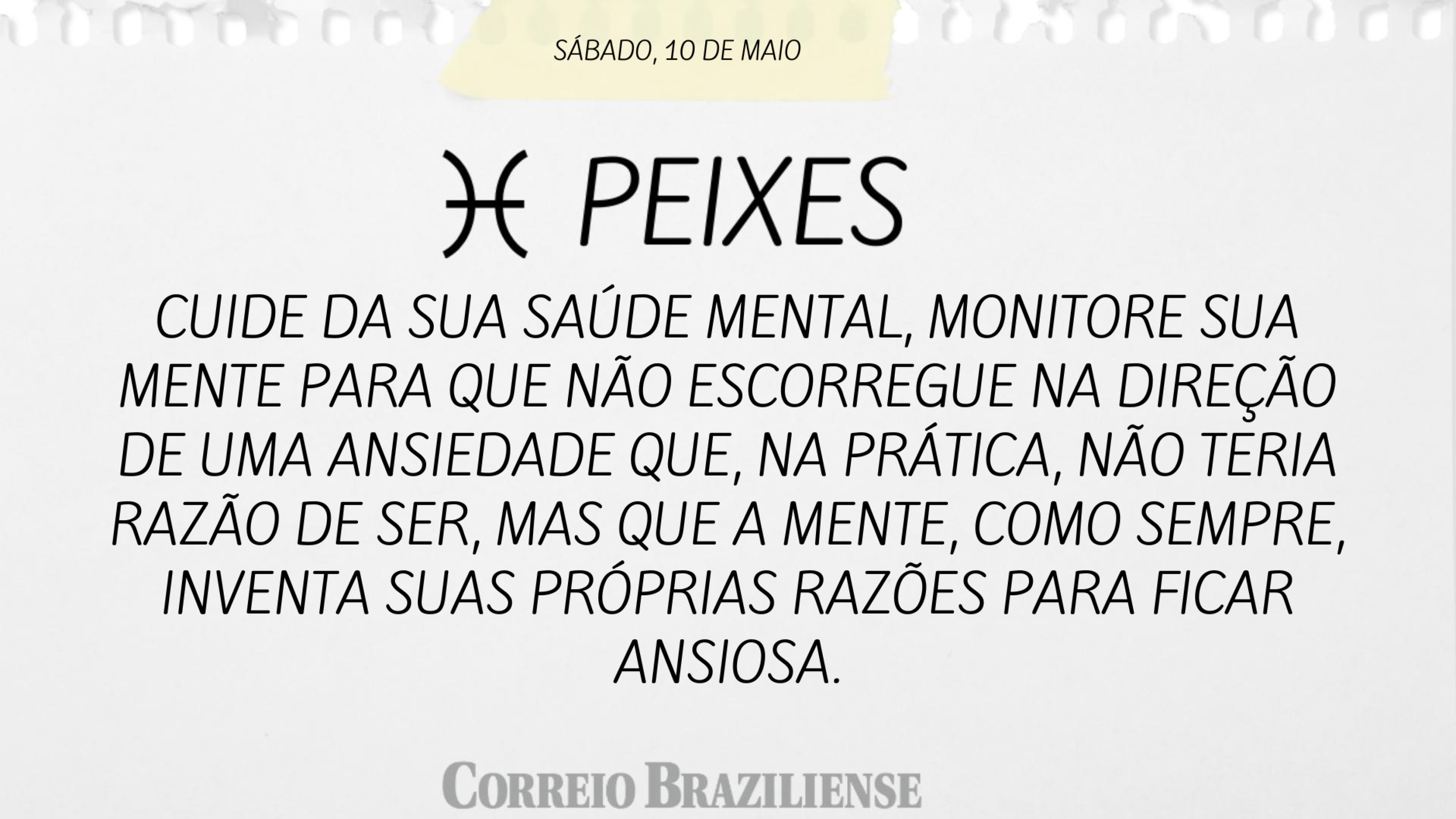 PEIXES | 10 DE MAIO