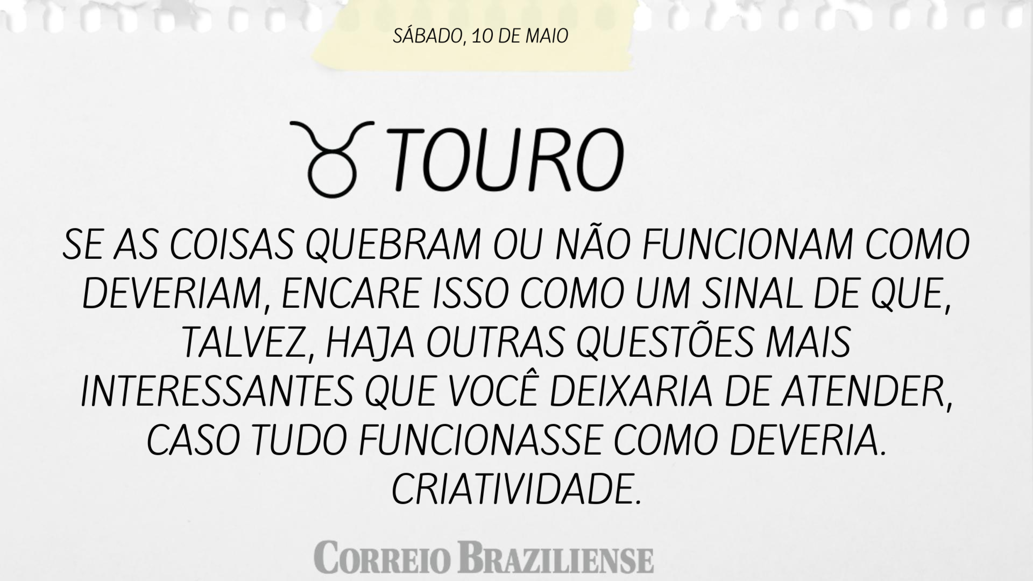 TOURO | 10 DE MAIO