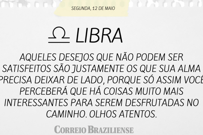 LIBRA | 12 DE MAIO