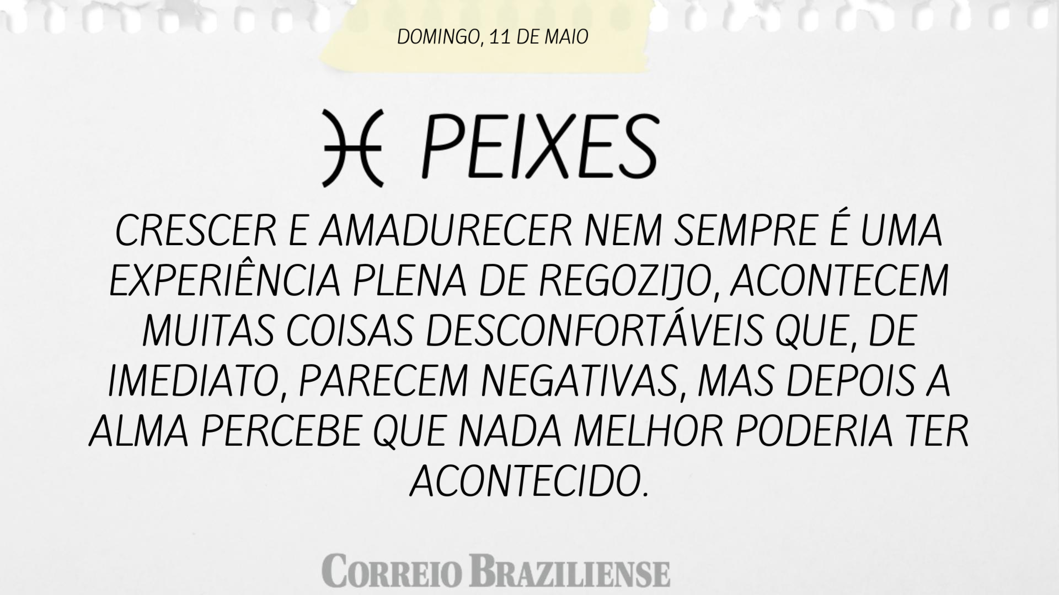 PEIXES | 11 DE MAIO