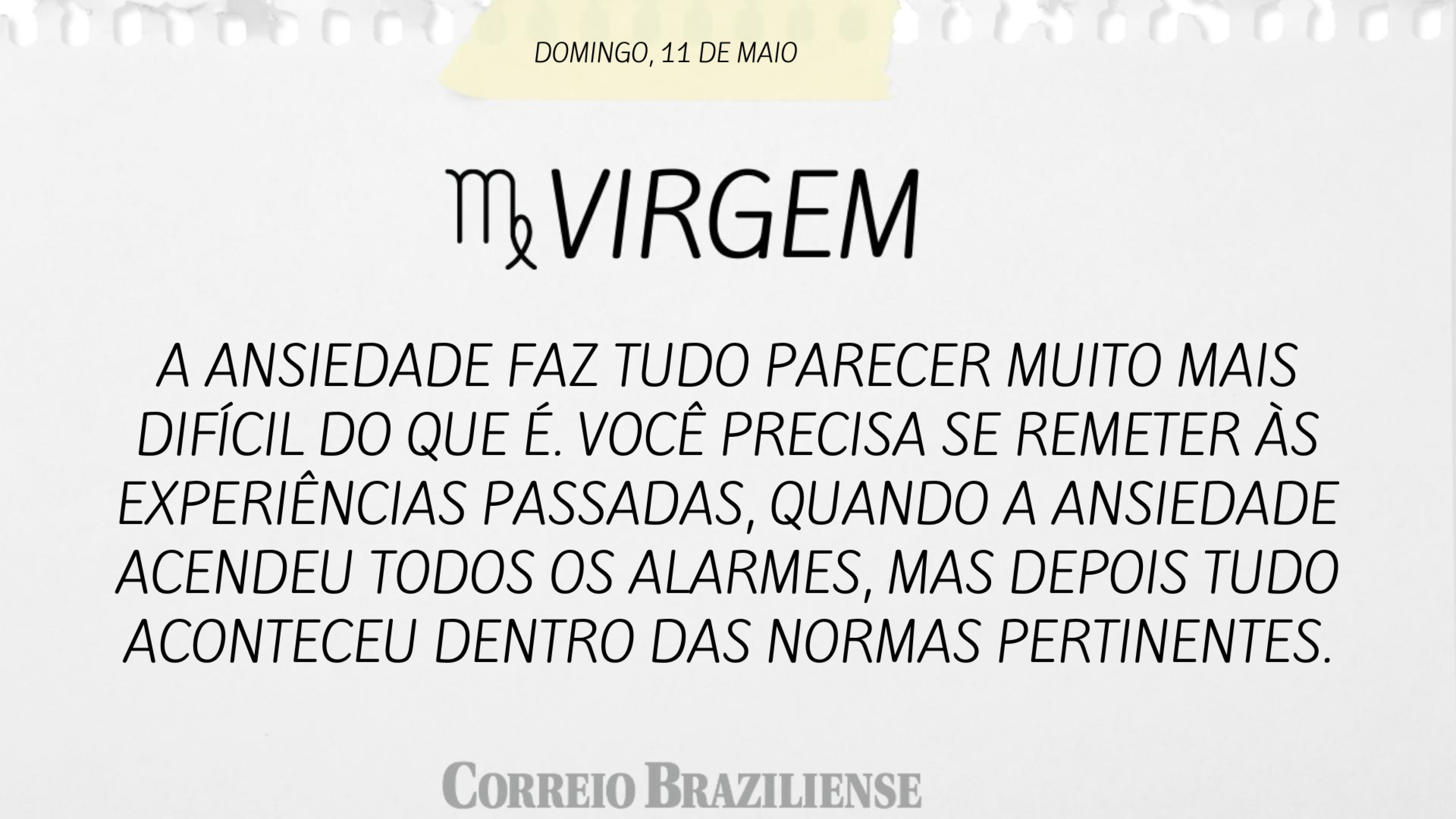 VIRGEM | 11 DE MAIO