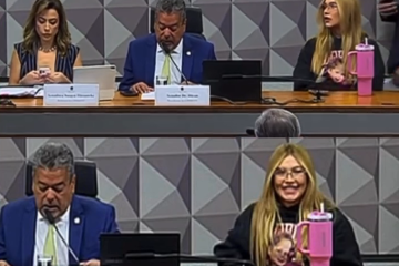 Virginia Fonseca: Veja primeiras imagens da influencer na CPI das Bets - (crédito: TV Senado) Virginia Fonseca: Veja primeiras imagens da influencer na CPI das Bets - (crédito: TV Senado)